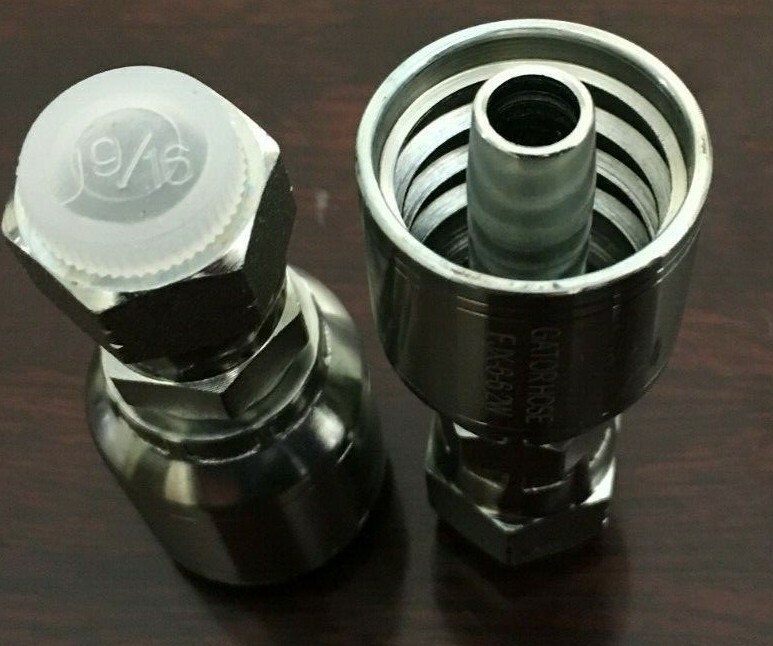 “10 PK FJX-06-06 3/8″ Hydraulic Hose x 3/8” JIC Female Swivel Fitting 10643-6-6