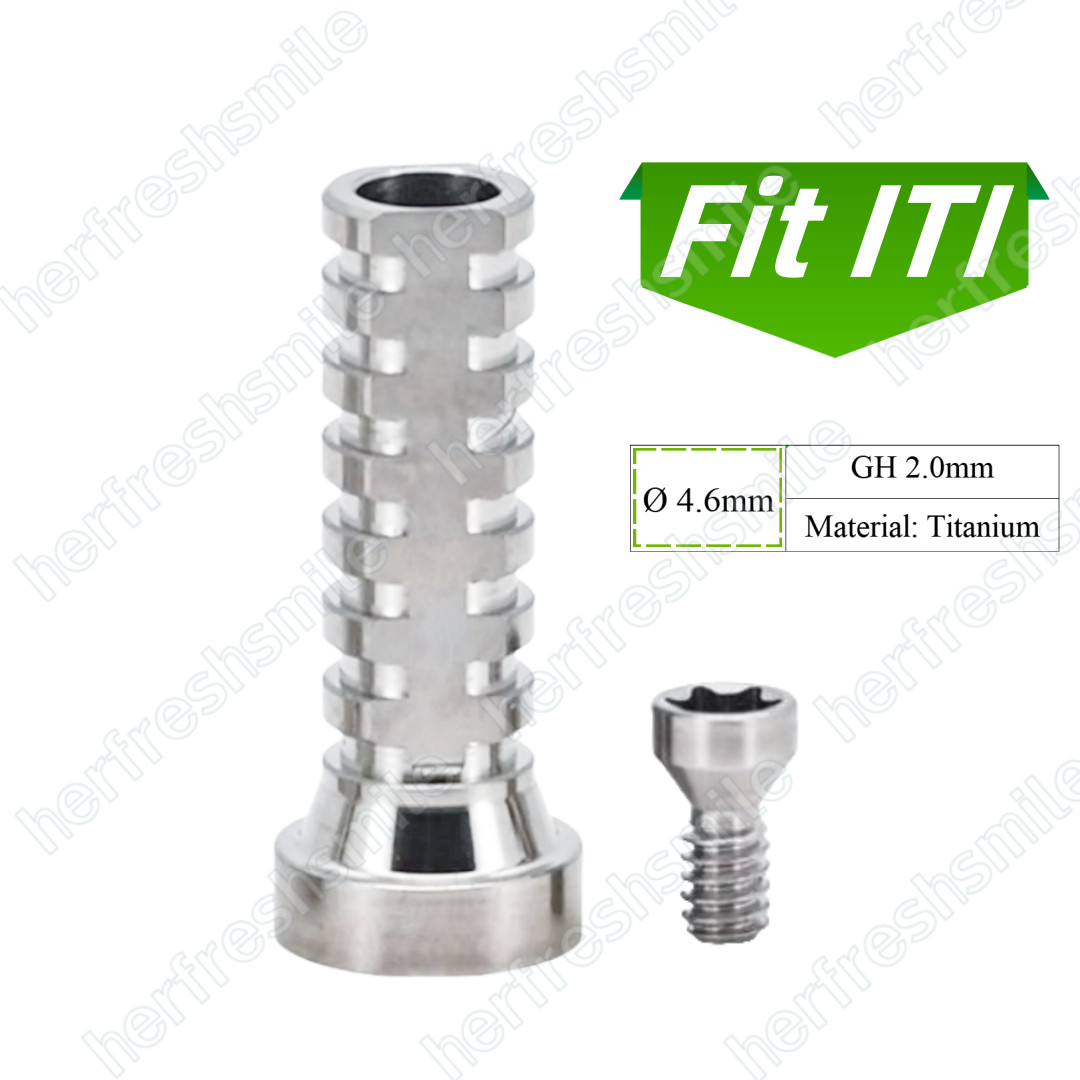 ∅4.6mm Dental Temporary Titanium Coping Screw Abutments GH2 Fits ITI Straumann