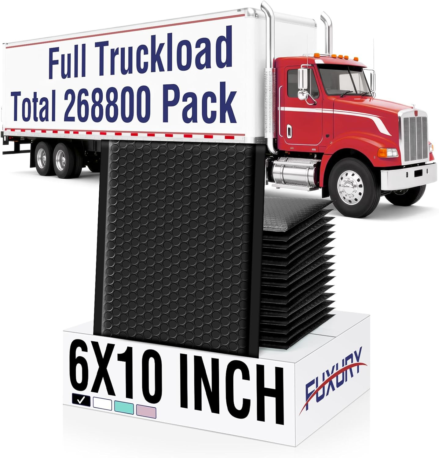 Bubble Mailers 6X10″ 100 Pack Black Padded Envelopes Usable Size 6X9″ Thick Mail