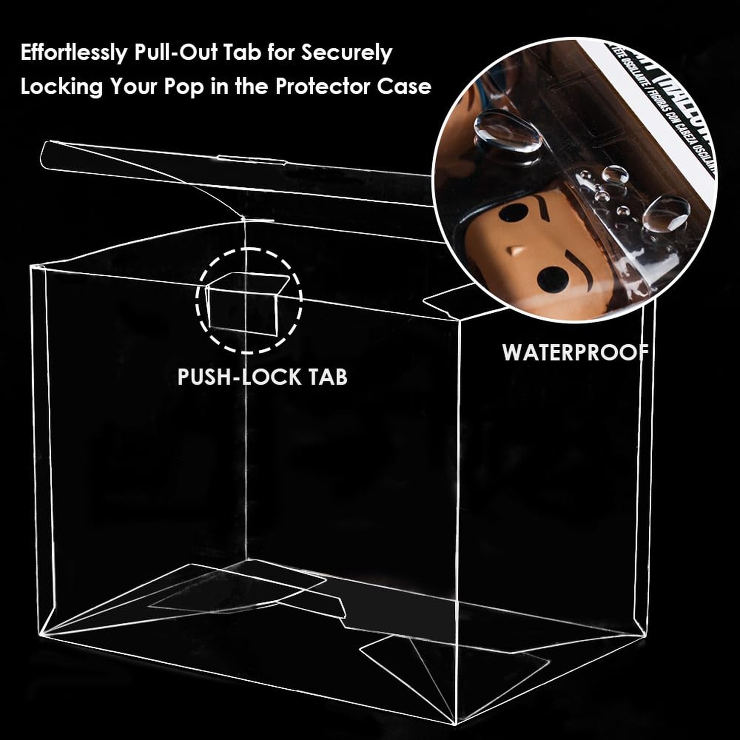 Baskiss 6 Pack Protector Case for Funko Pop Moments, Ultra Thick 0.5mm Clear …