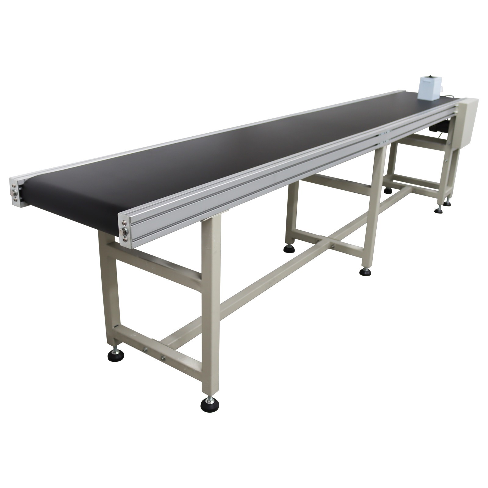 OPEN BOX! 110V Industrial PVC Conveyor Belt 118in*11.8in L*W Packing Shipping