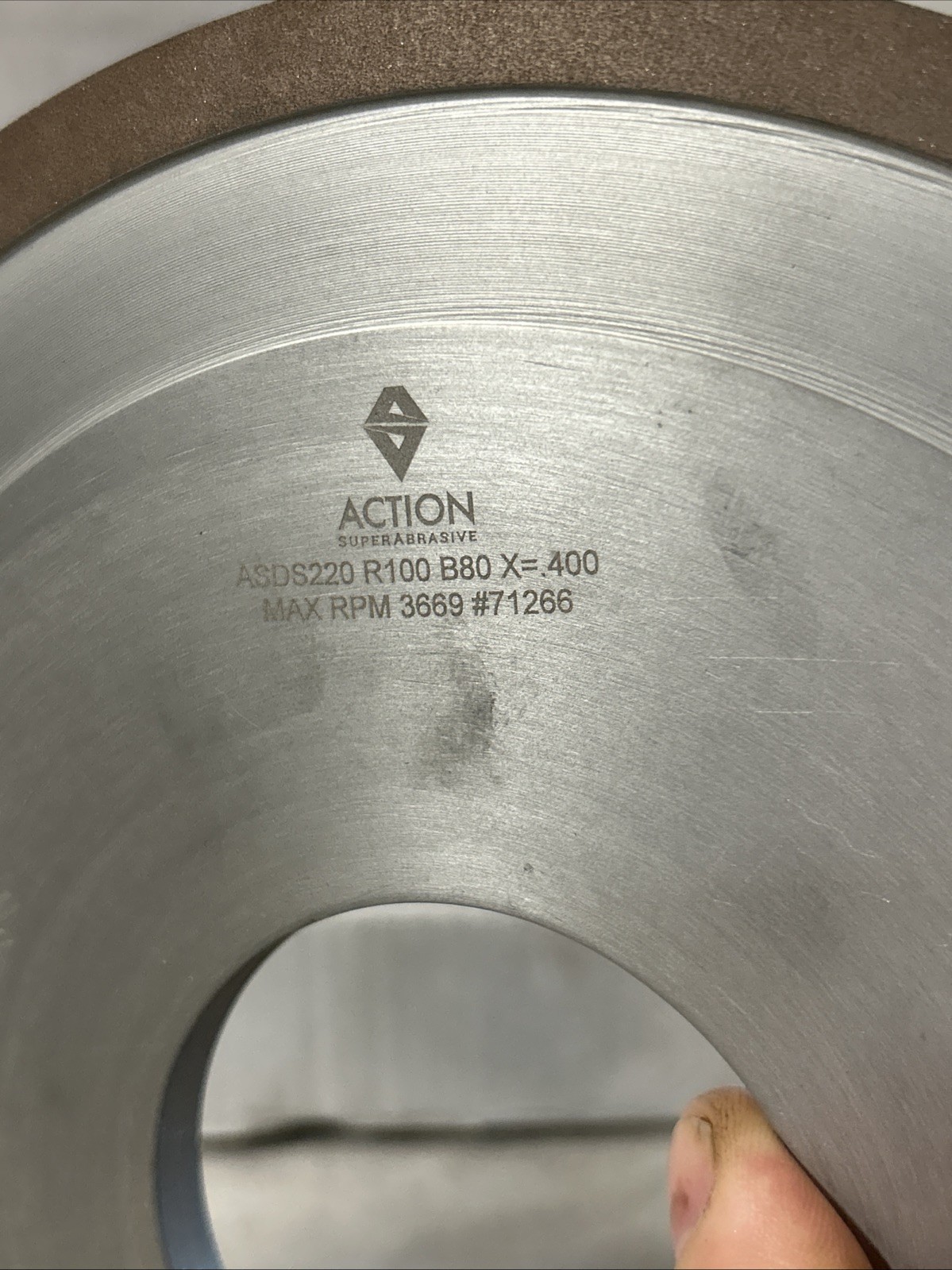 Action Superabrasive Grinding Wheel 1a1tr-10x.350×2.982 . 23133-00026934 Asds220