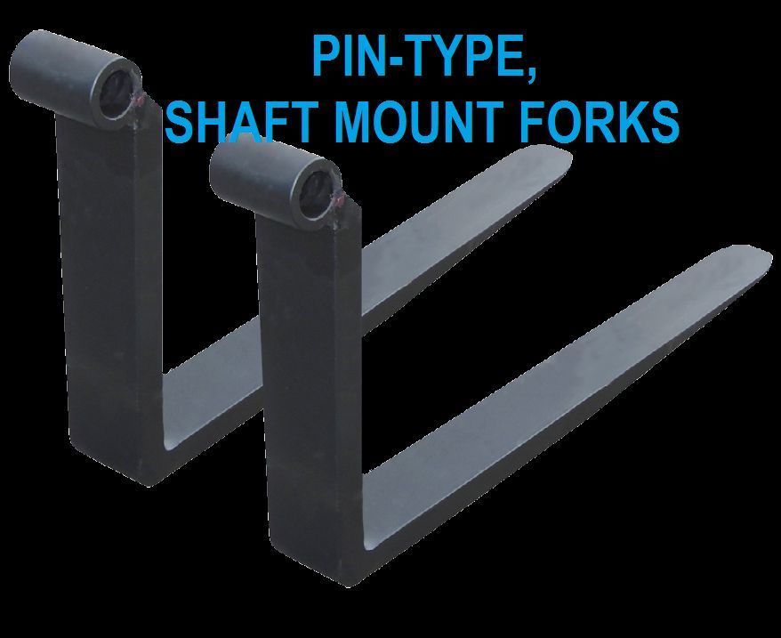 SKYTRAK GRADALL SHAFT MOUNTED FORKS PAIR 2.25x4x48 ” 48 inches 4FT PIN BAR NEW