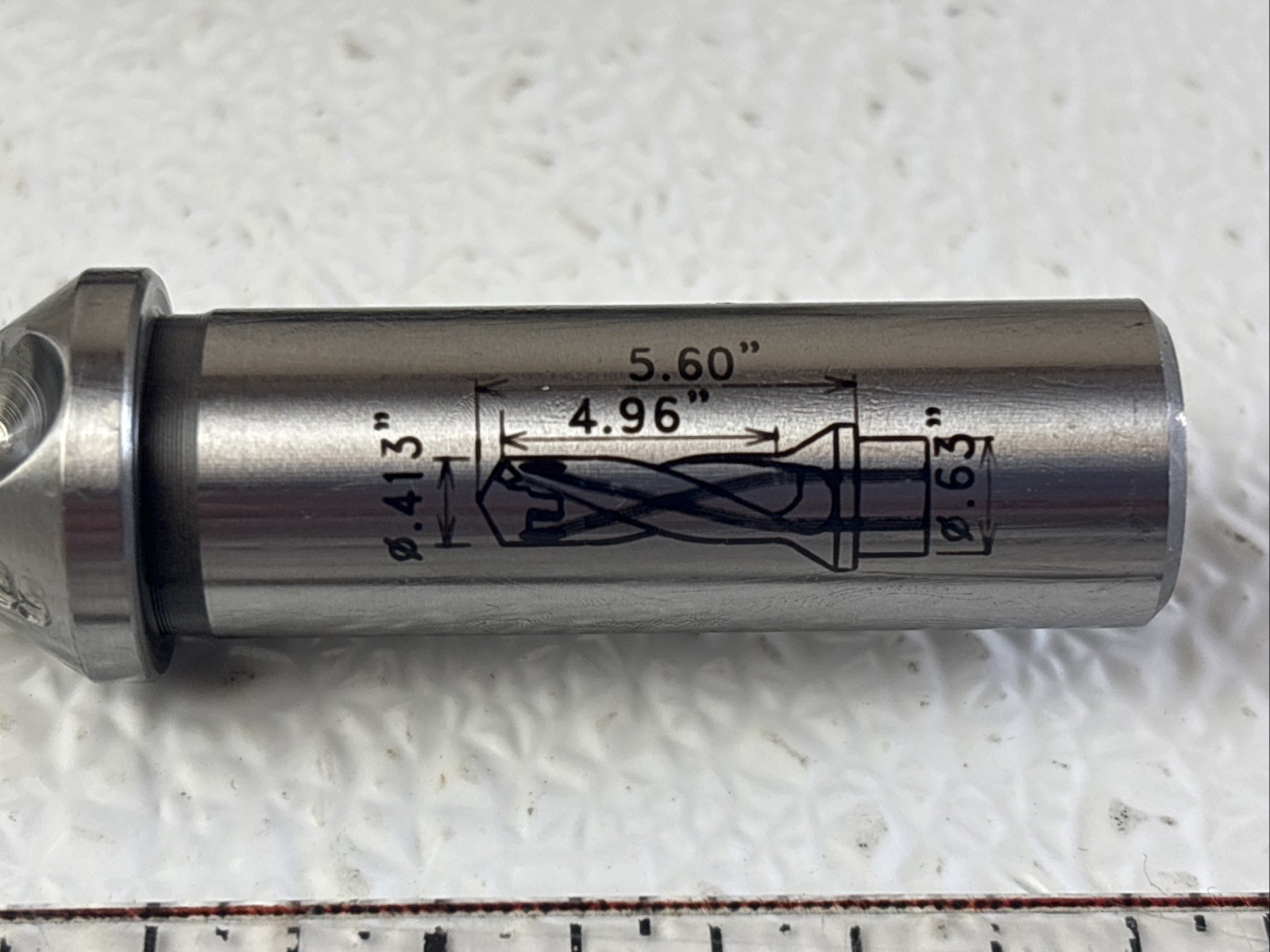 Iscar .413″ Coolant Thru Indexable Drill 5/8″ Shank DCN 0413-496-063R-12D