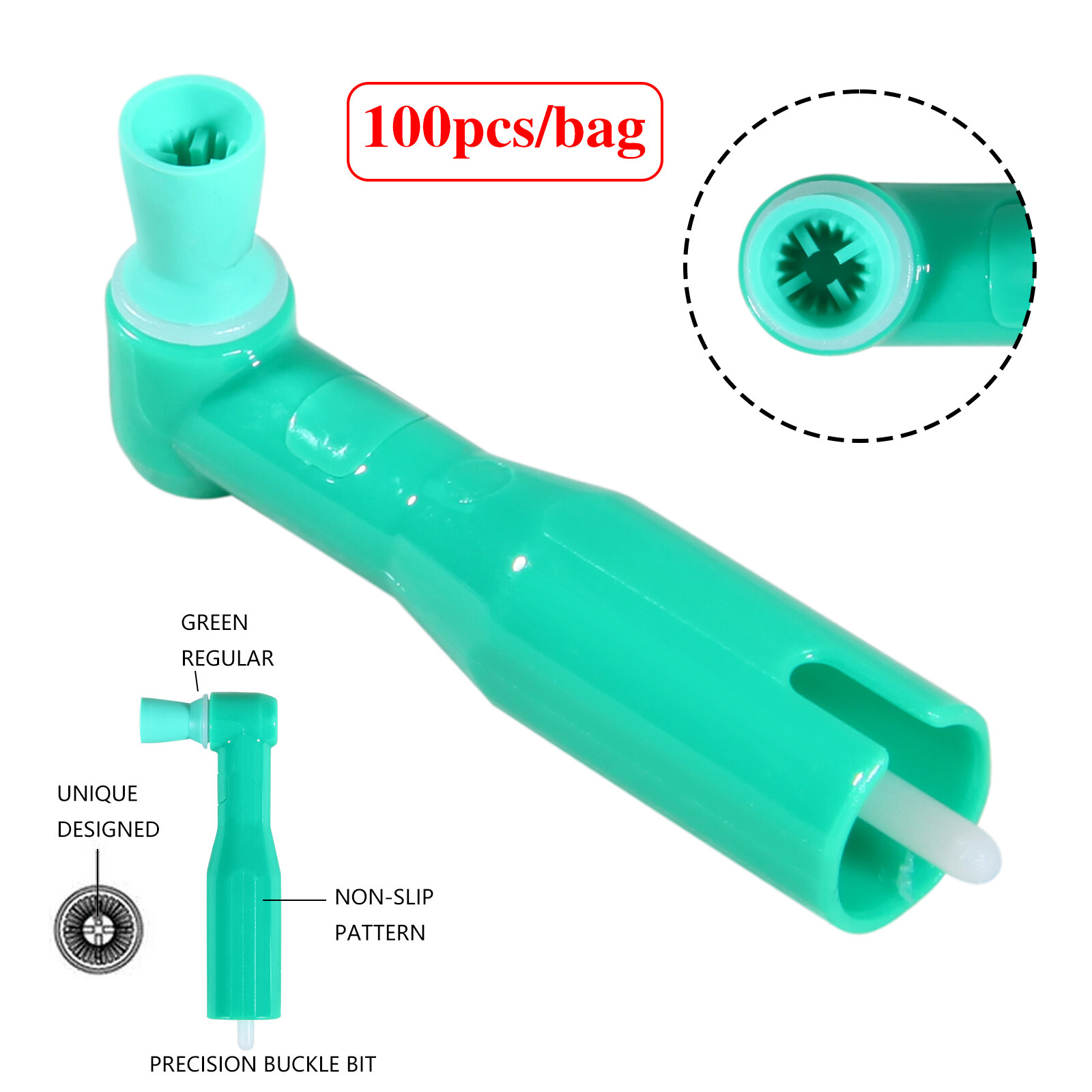 Dental Disposable Prophy Angles Cup Latex Free Right Angle 90° – 500pcs DL