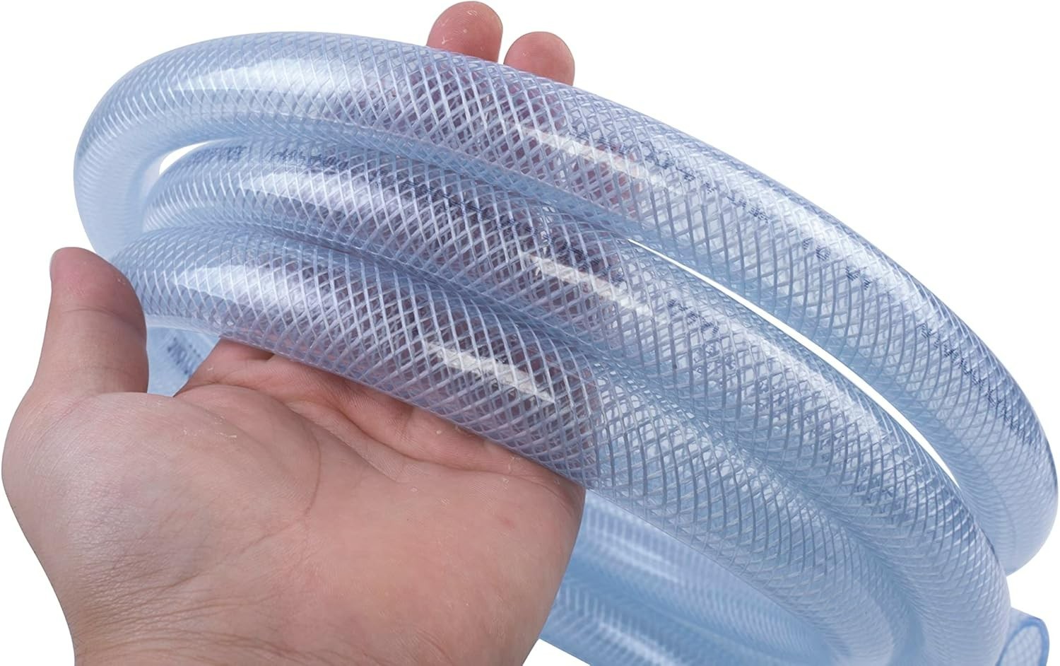 Flexible Braided Clear PVC Hose 3/4″ ID, 10ft – Ideal for Food & Water