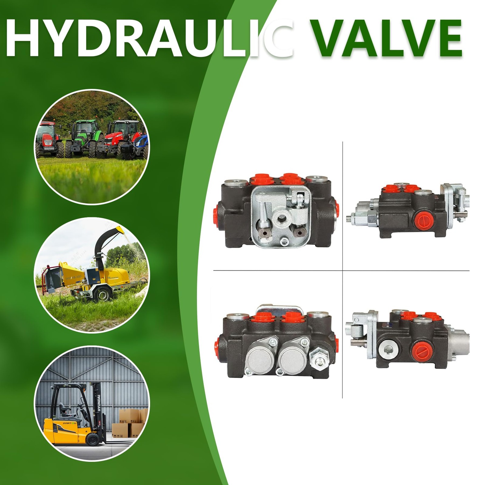 Marddpair 2S11GPM Cast Iron Hydraulic Directional Control Valve, Double Actin…