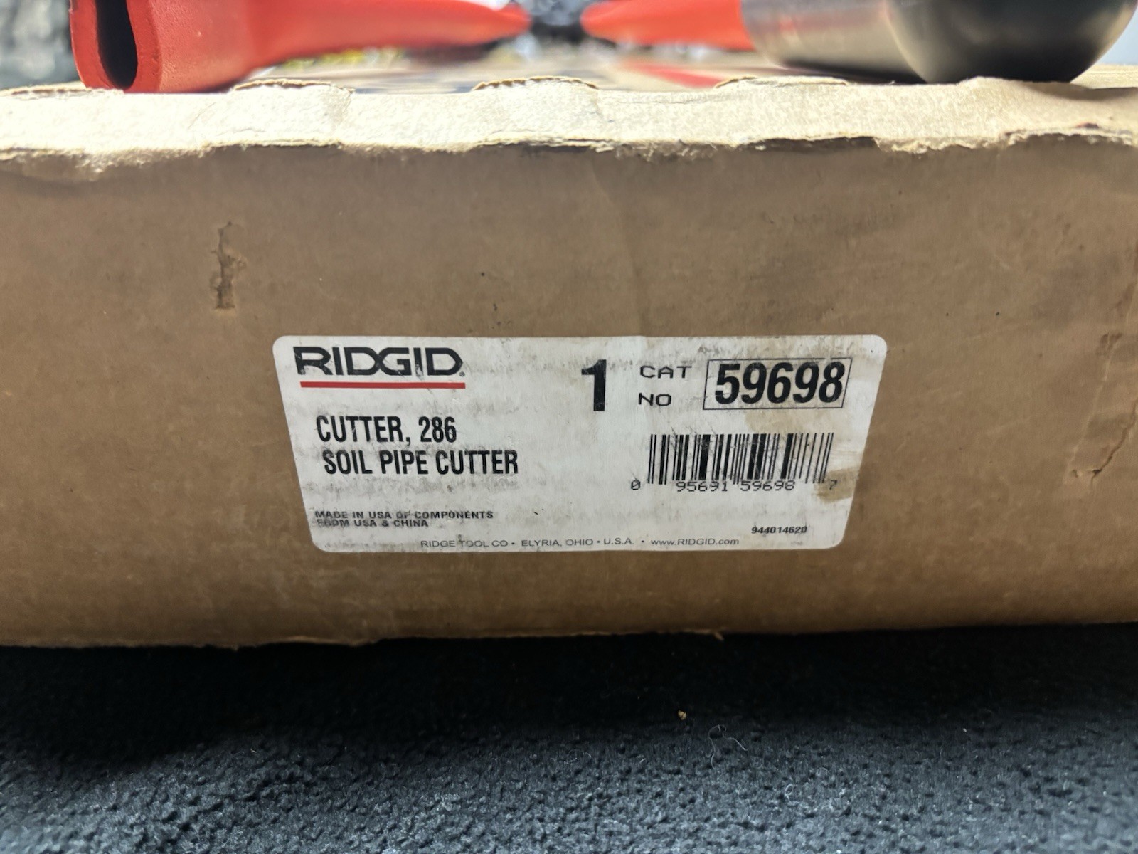 RIDGID 59698 Soil Pipe Cutters Model 286 1 1/2”-6” Brand New In Box Never Used