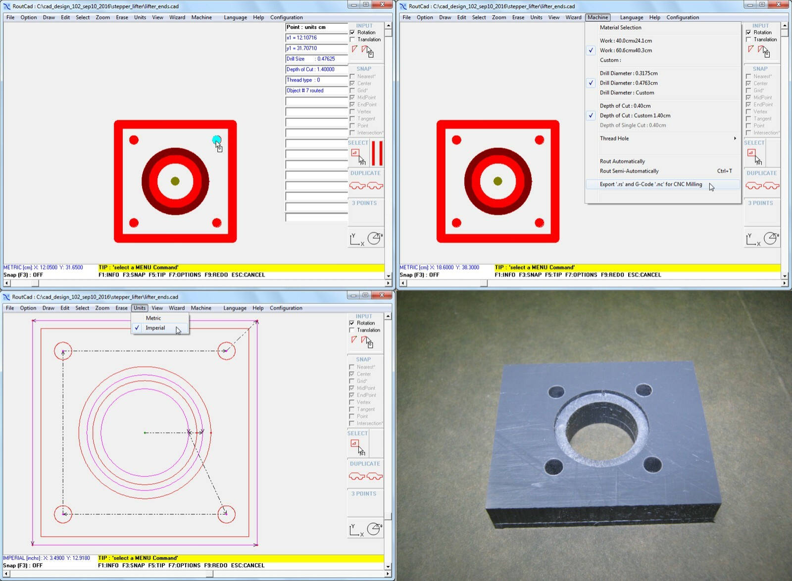 CAD CAM Software Luxe CNC Mill Mach 3 EMC2 G-Code with tutorial video Download