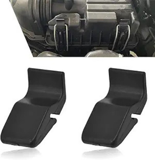 Air Filter Housing Clip Set of 2, 0.62″ x 1.21″ Black Latch for Grille Top Cover