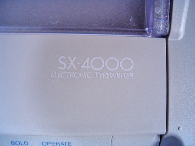 See Video on this Brother Model SX-4000 Electric Typewriter – Tested -Very Nice
