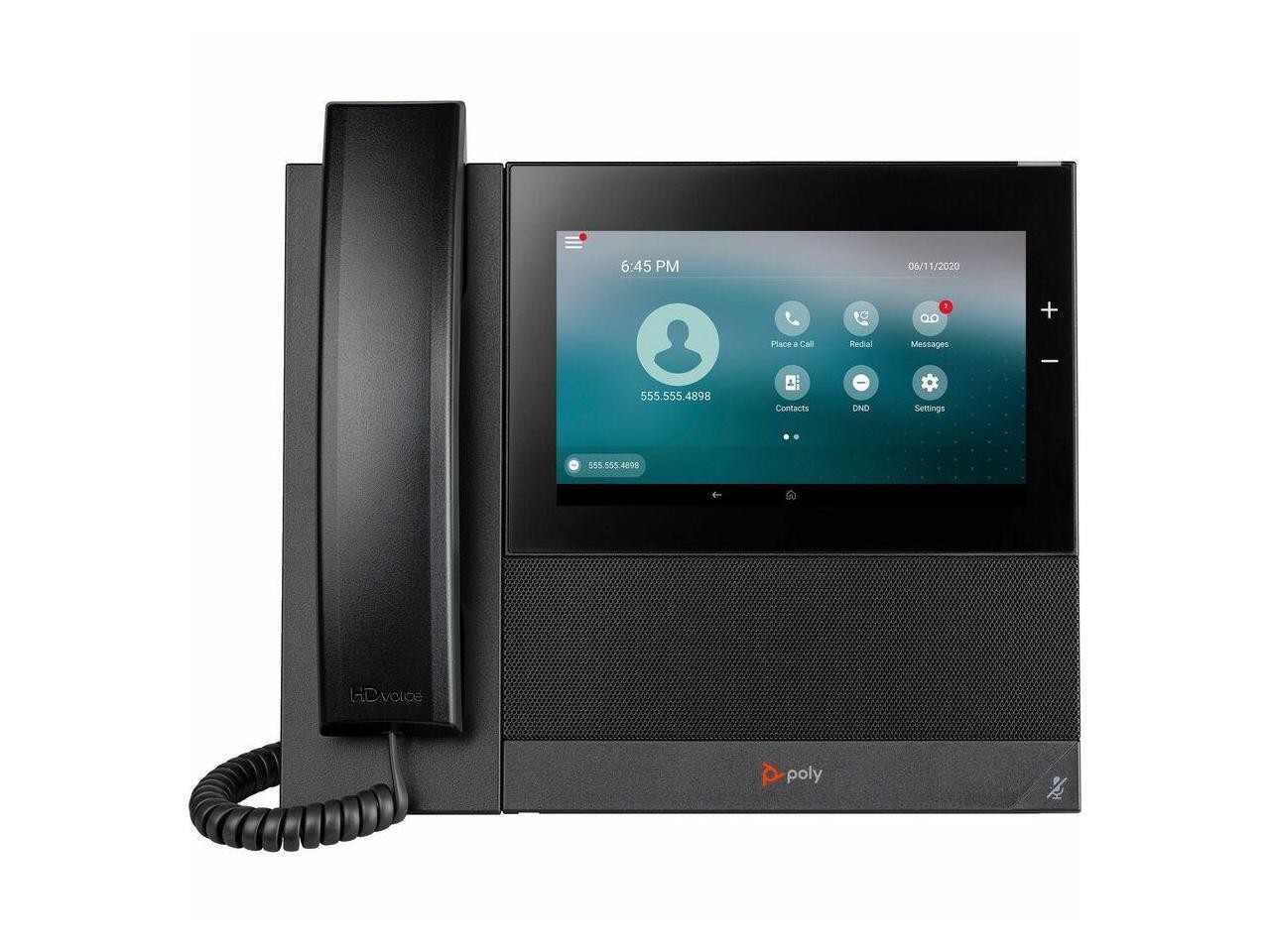 Poly CCX 600 IP Phone Corded Corded/Cordless Wi-Fi Bluetooth Black 84C17AAABA