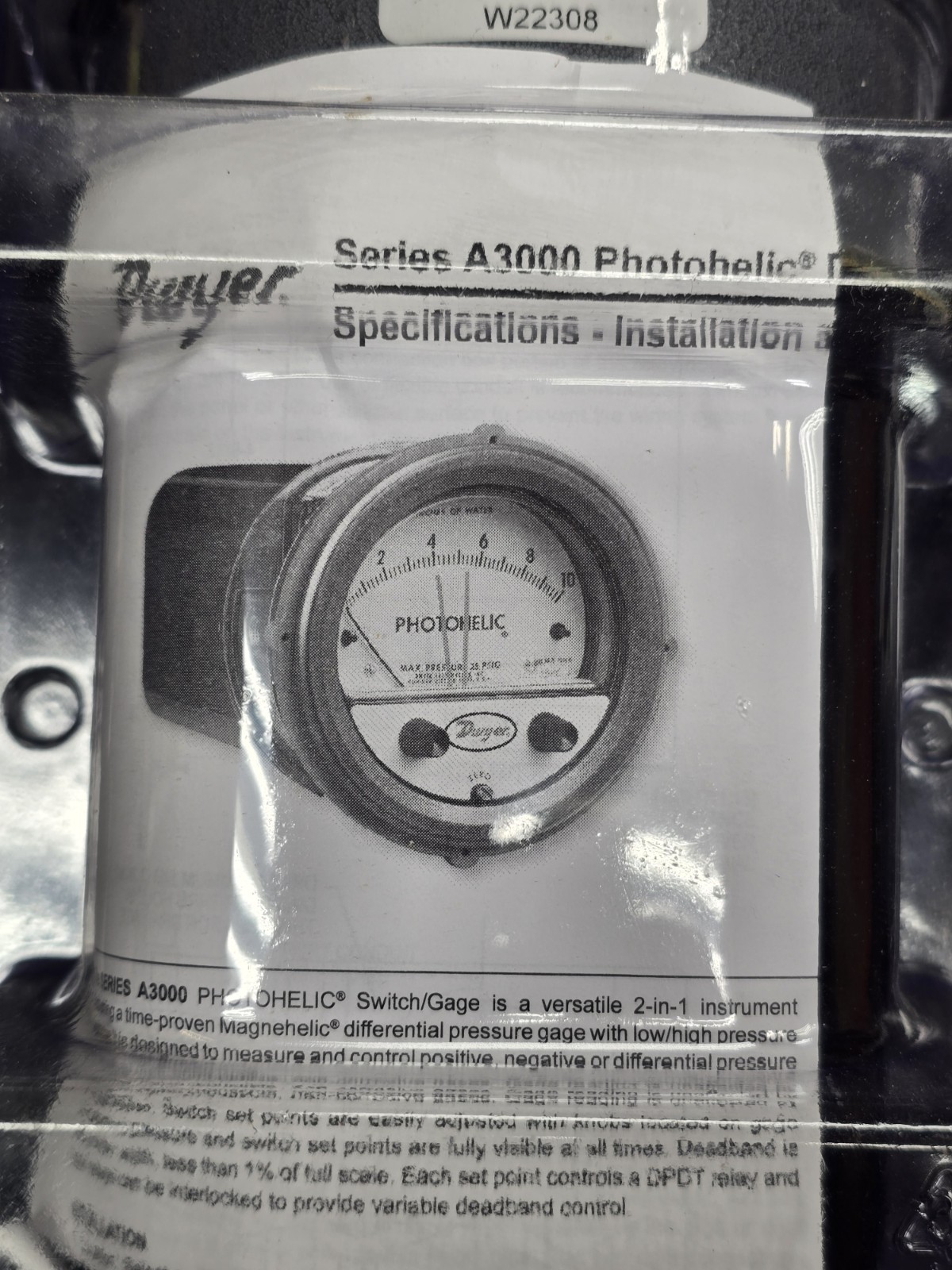 Dwyer Photohelic A3000
