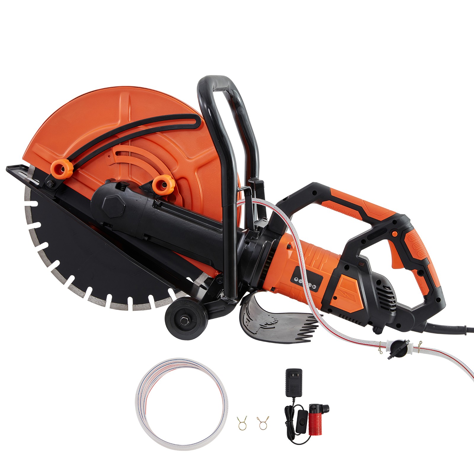 Uimoso 16” Electric Concrete Cutter with Water Pump and Blade for Wet/Dry Use