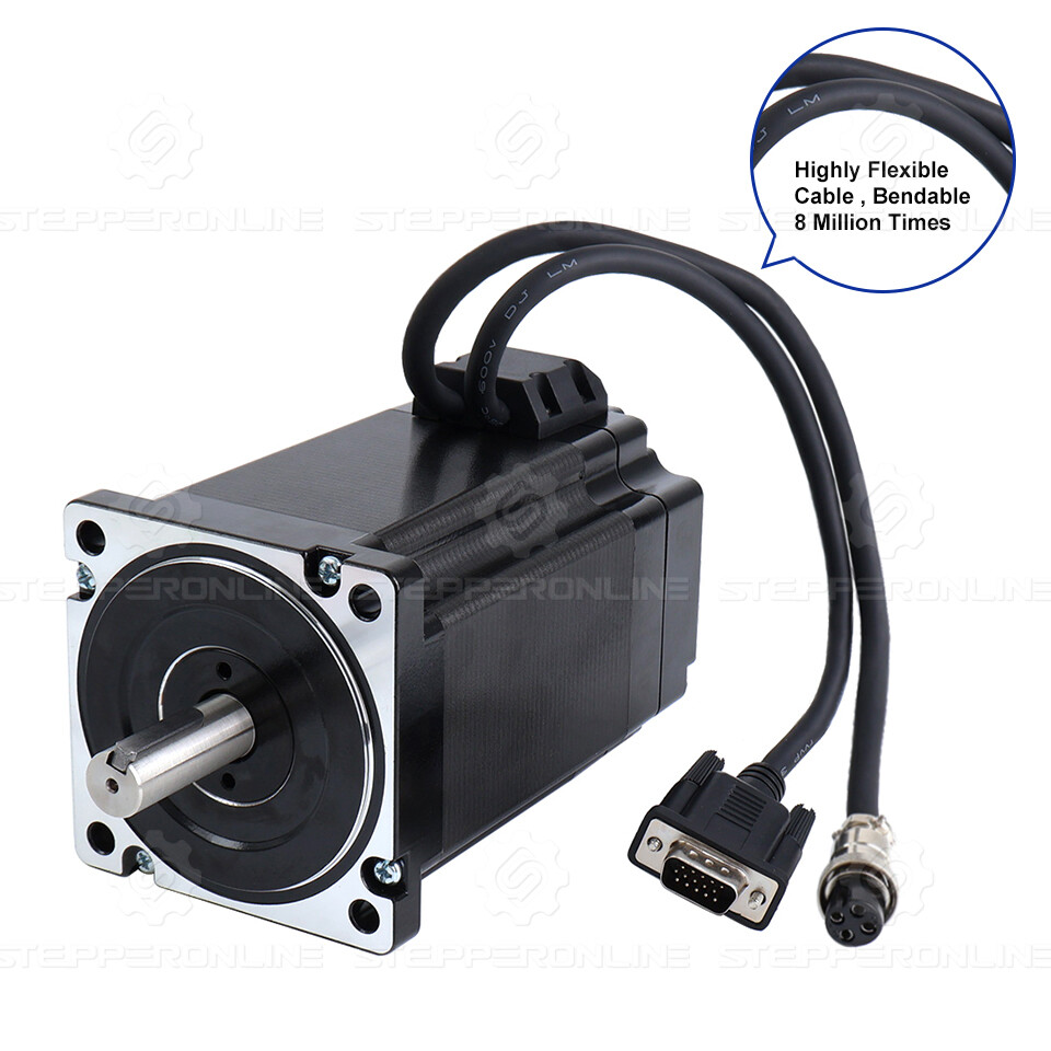 STEPPERONLINE 1Axis Nema 34 9Nm Φ14mm 6A Closed Loop Stepper Kit & Power Supply