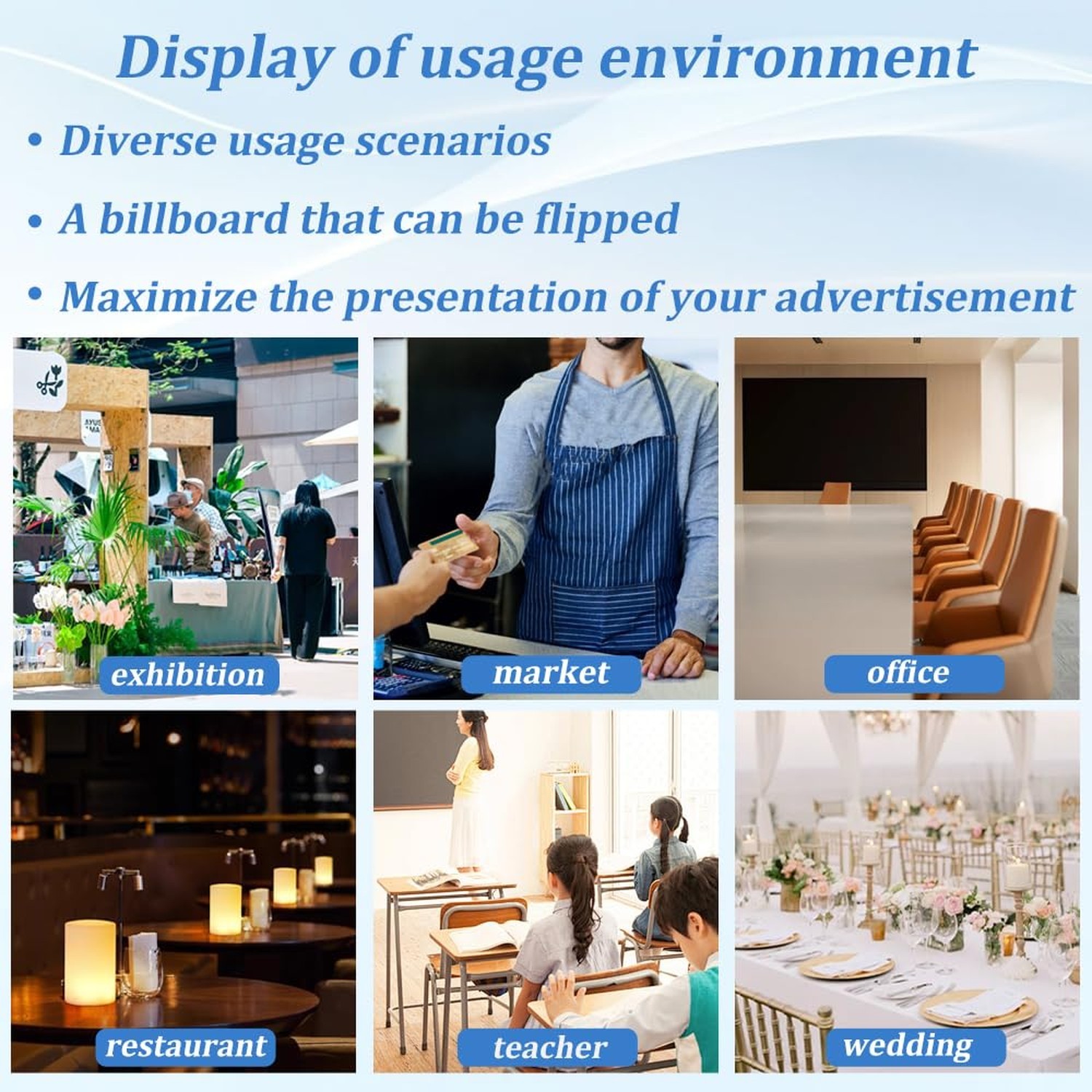 Multi-Page Flip Acrylic Display Stand – T-Shaped 8.5×11 Inches Menu/Photo/Dri…