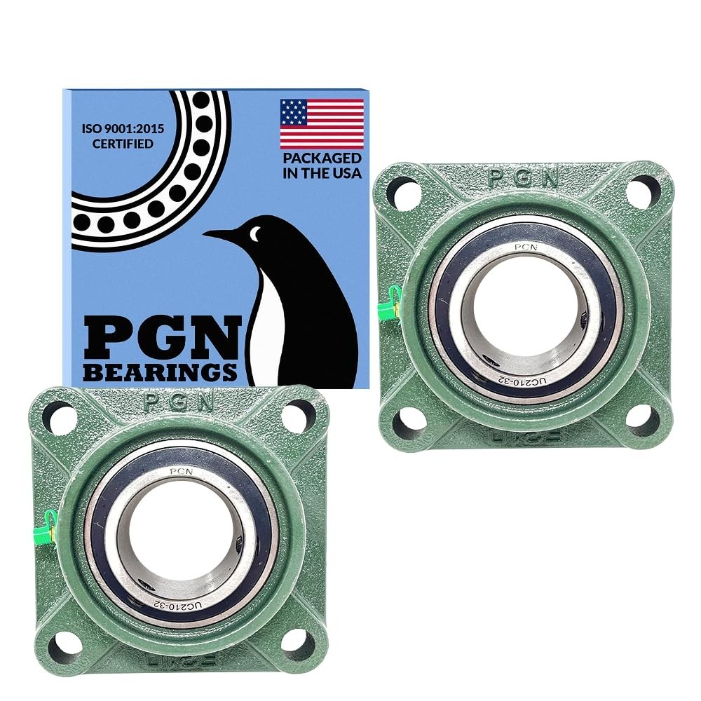 Heavy-Duty Uc210-32 Square Flange Bearings – 2 Inch Bore, Certified
