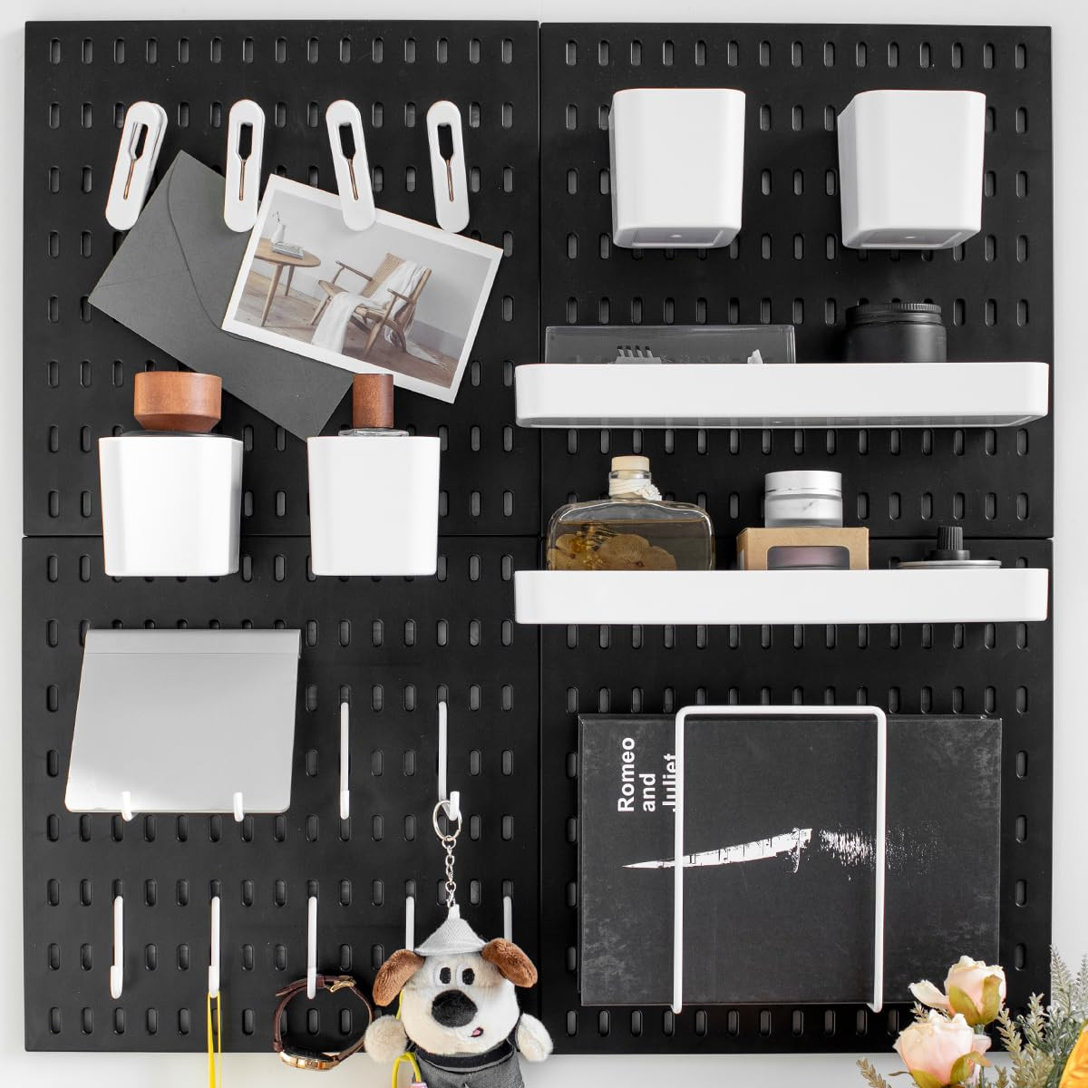 Pegboard Combination Kit,Pegboard Wall Organizer, Peg board Wall Mounted ,Peg…