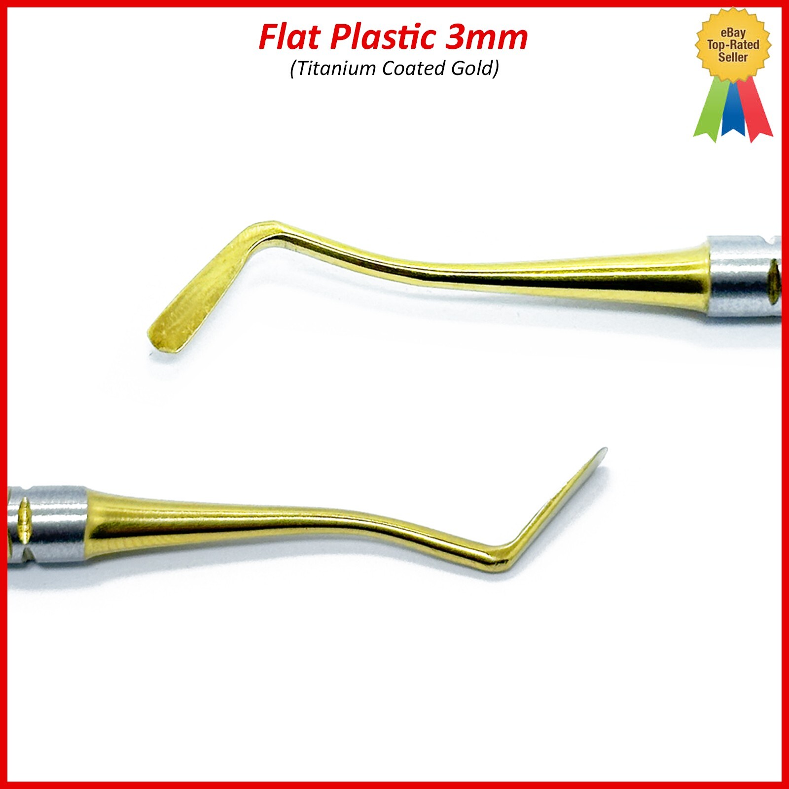 Filling Instrument Flat Plastic Amalgam Composite Dental Double Ended 3mm Tools