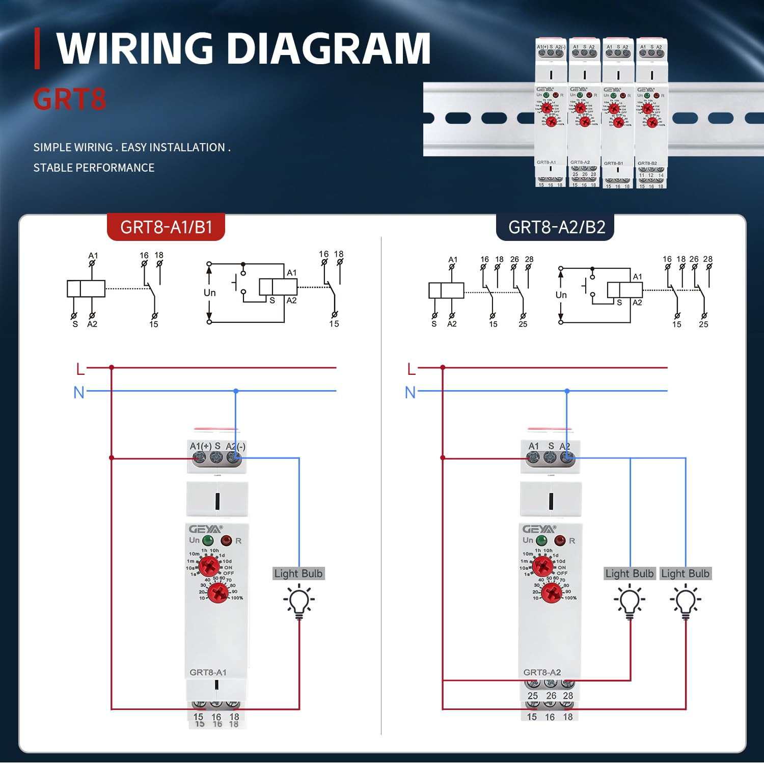 Delay On Time Relay 16A 1SPDT Electronic Adjustable Single Function Timer Delay