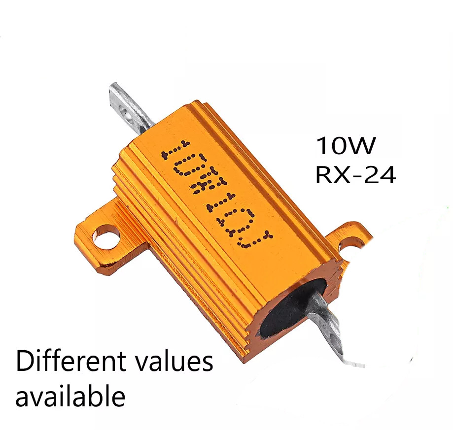 ‌2-Pack 10W RX24 Power Resistors 0.1Ω to 10KΩ 5% Aluminum Wirewound‌