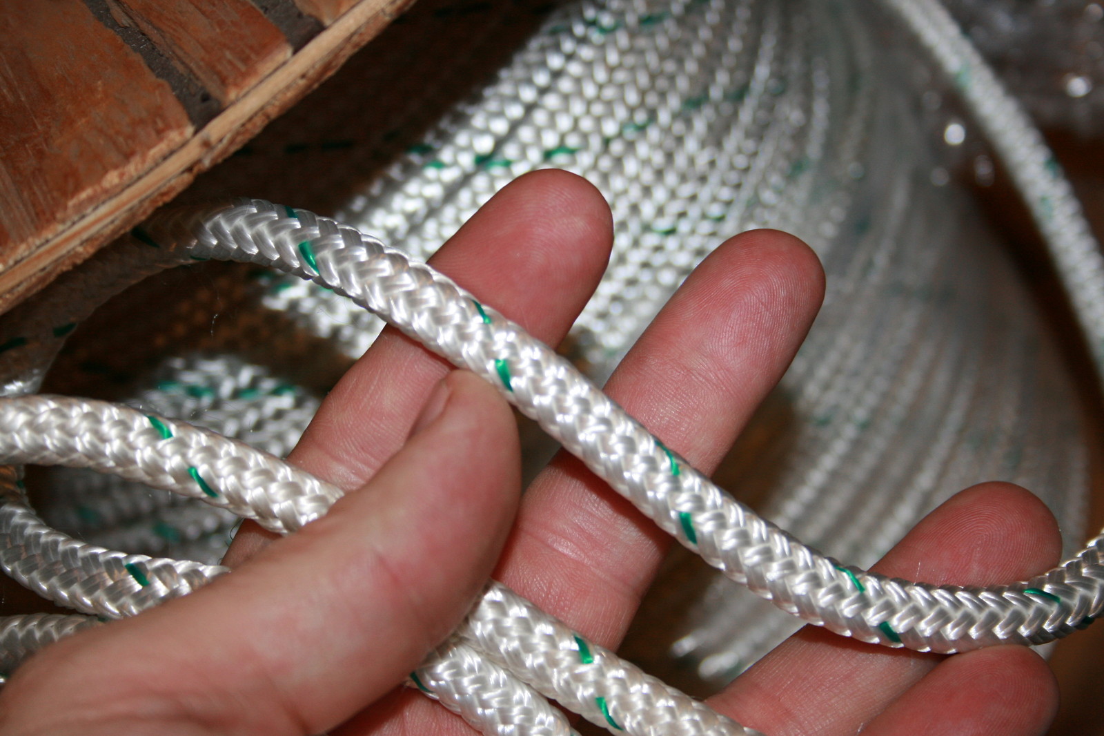 100 feet NEW Double Braid Polyester Rope 3/8 4800Lbs BREAKING STRENGTH NEW