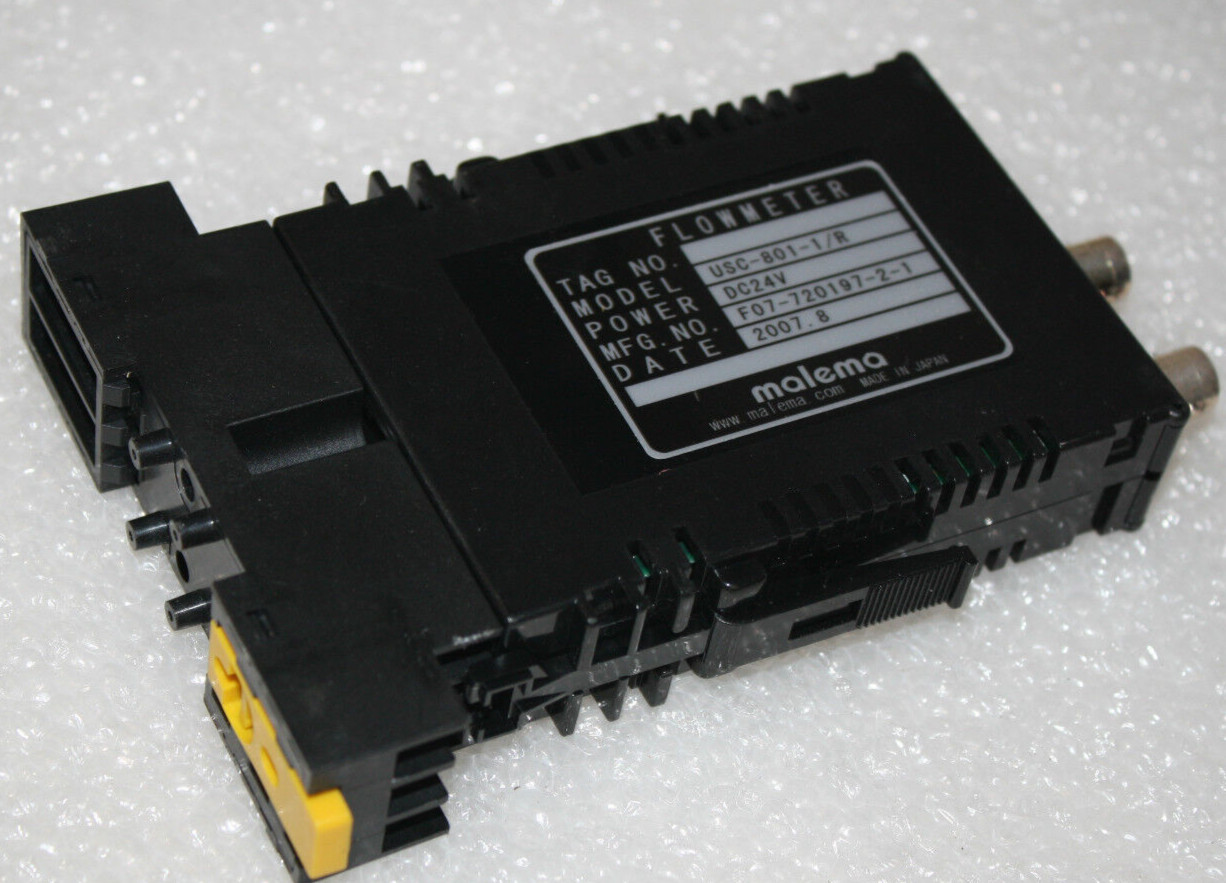 MALEMA USC-801-1/R Converter Ultrasonic Flowmeter Tokyo Keiso F07 WITH DIM RAIL
