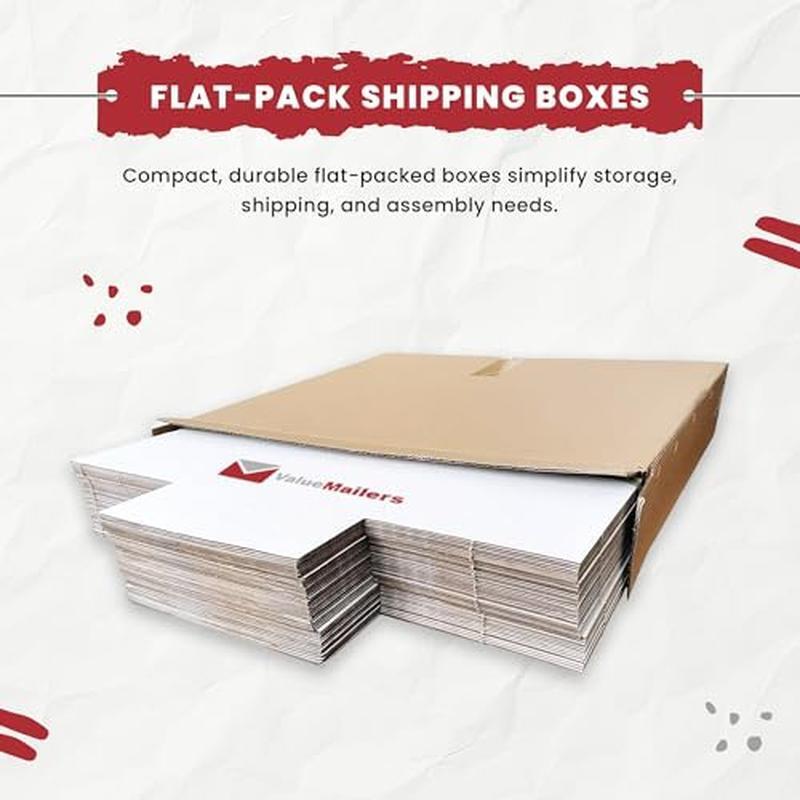 100 LP Record Mailers Cardboard Shipping Boxes Multi-Depth Holds 1-4 Albums New