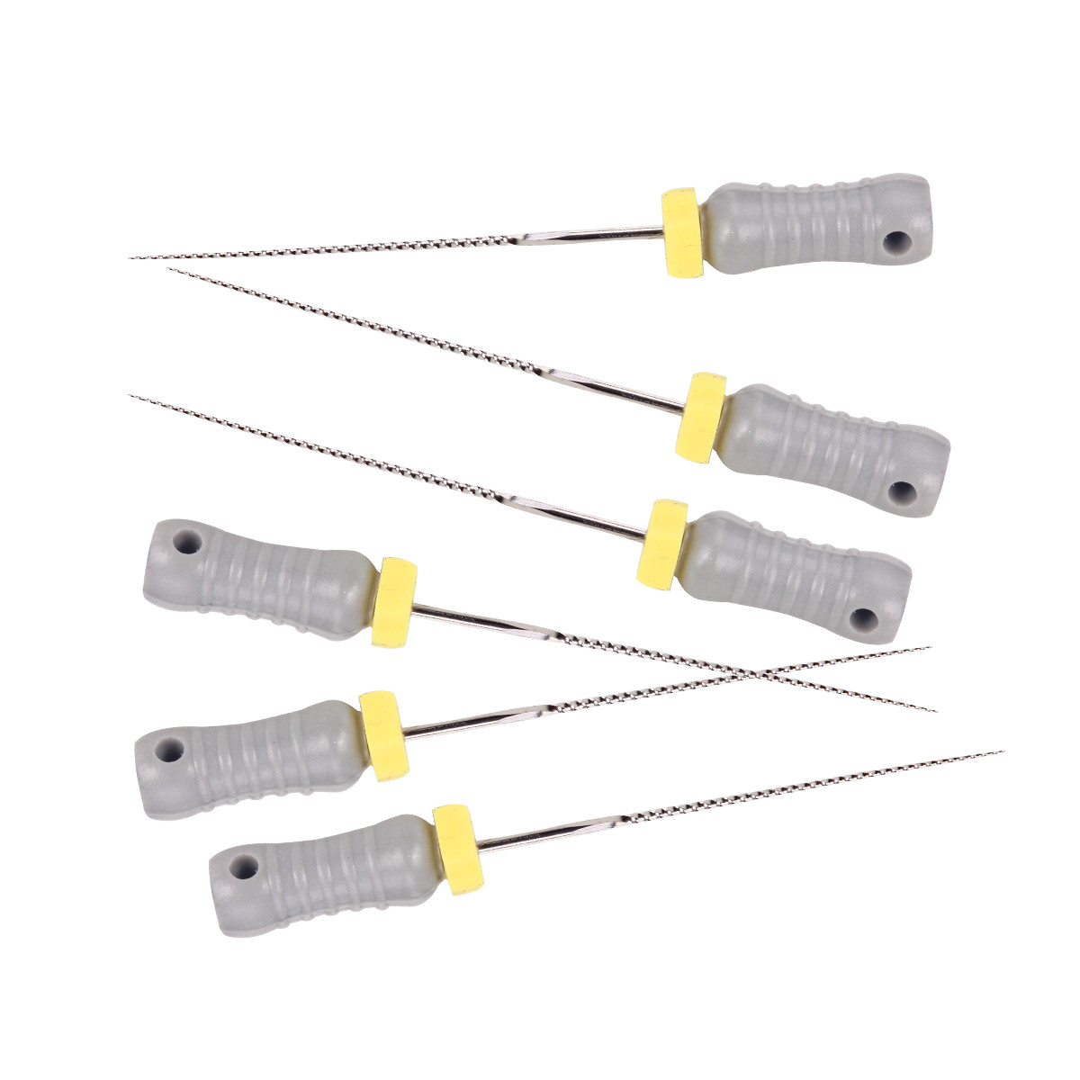 6pcs Dental Endo Root Canal Files Stainless Steel K-Files Hand Use 25/21mm