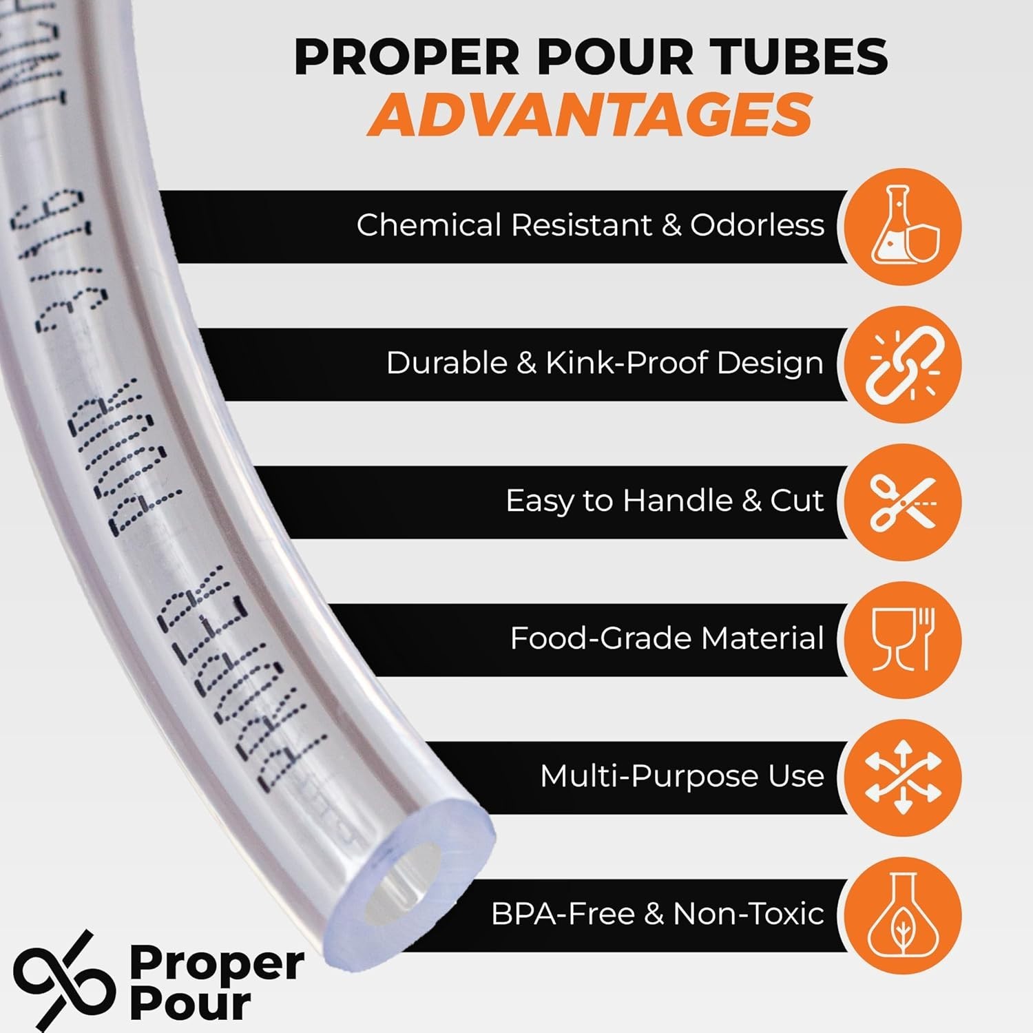 Durable Clear PVC Tubing – 10 Ft Food-Grade Hose for Irrigation, Beer & Drainage