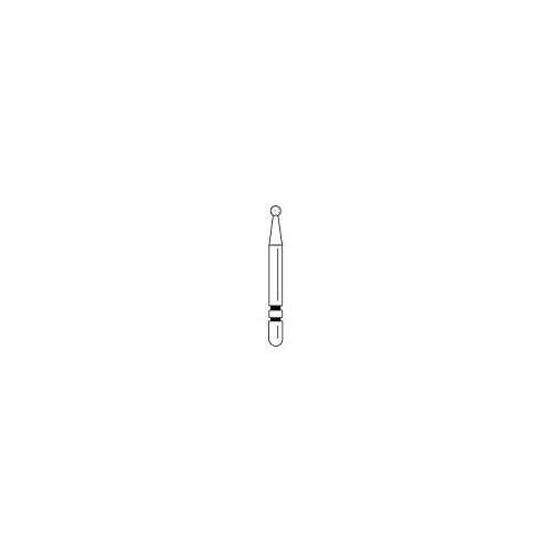 Abrasive Technology #135 FG Two Striper Round Coarse Grit Diamond Burs 5/Pk