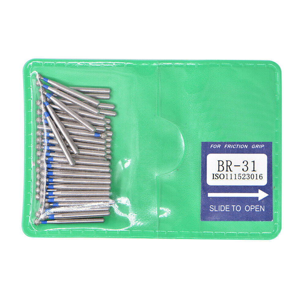 Dental Diamond Bur High Handpiece Medium Fine FG 1.6mm BR Ball Round Coarse
