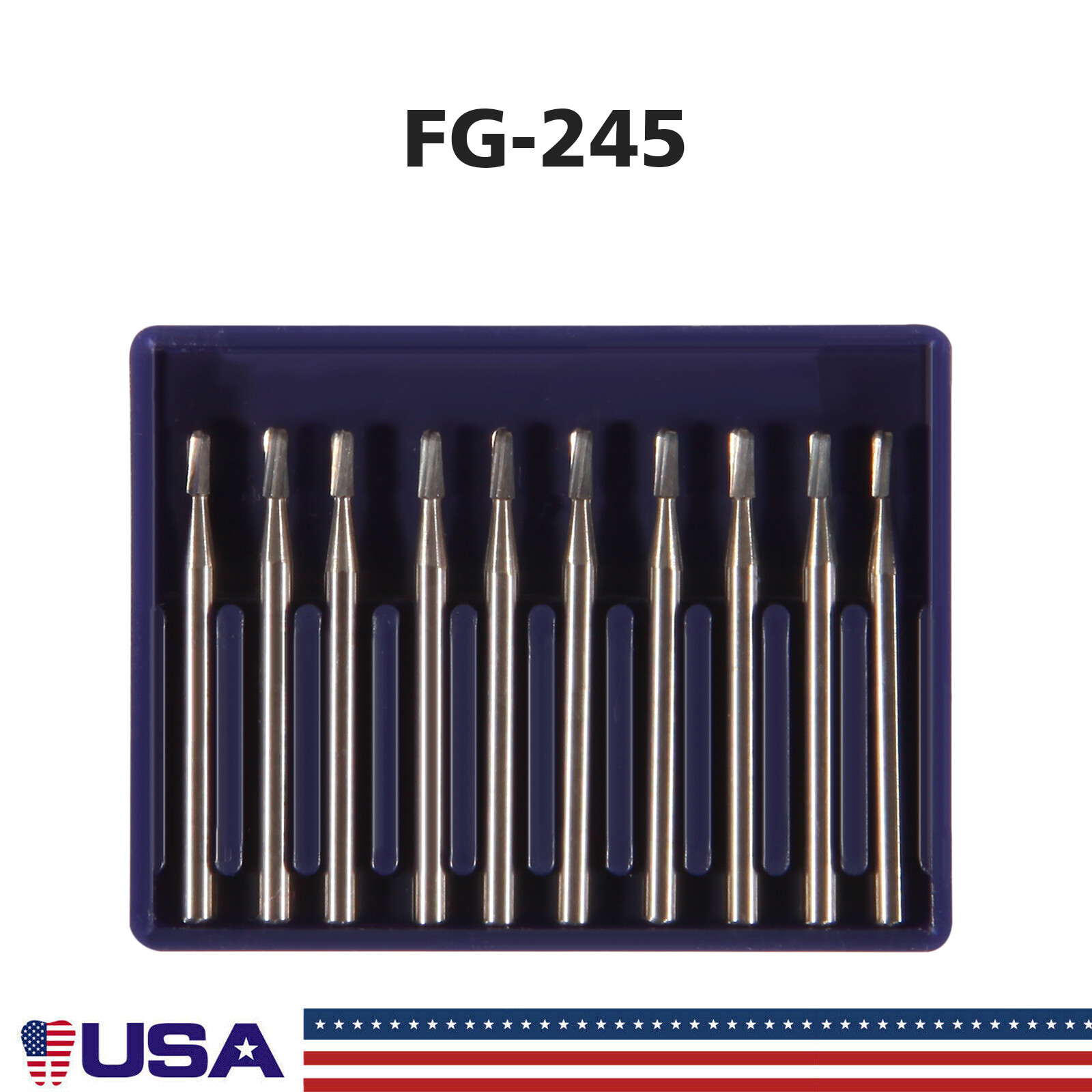 Dental Carbide Burs Tungsten Steel Burs FG #330 FG #245 for High Speed Handpiece