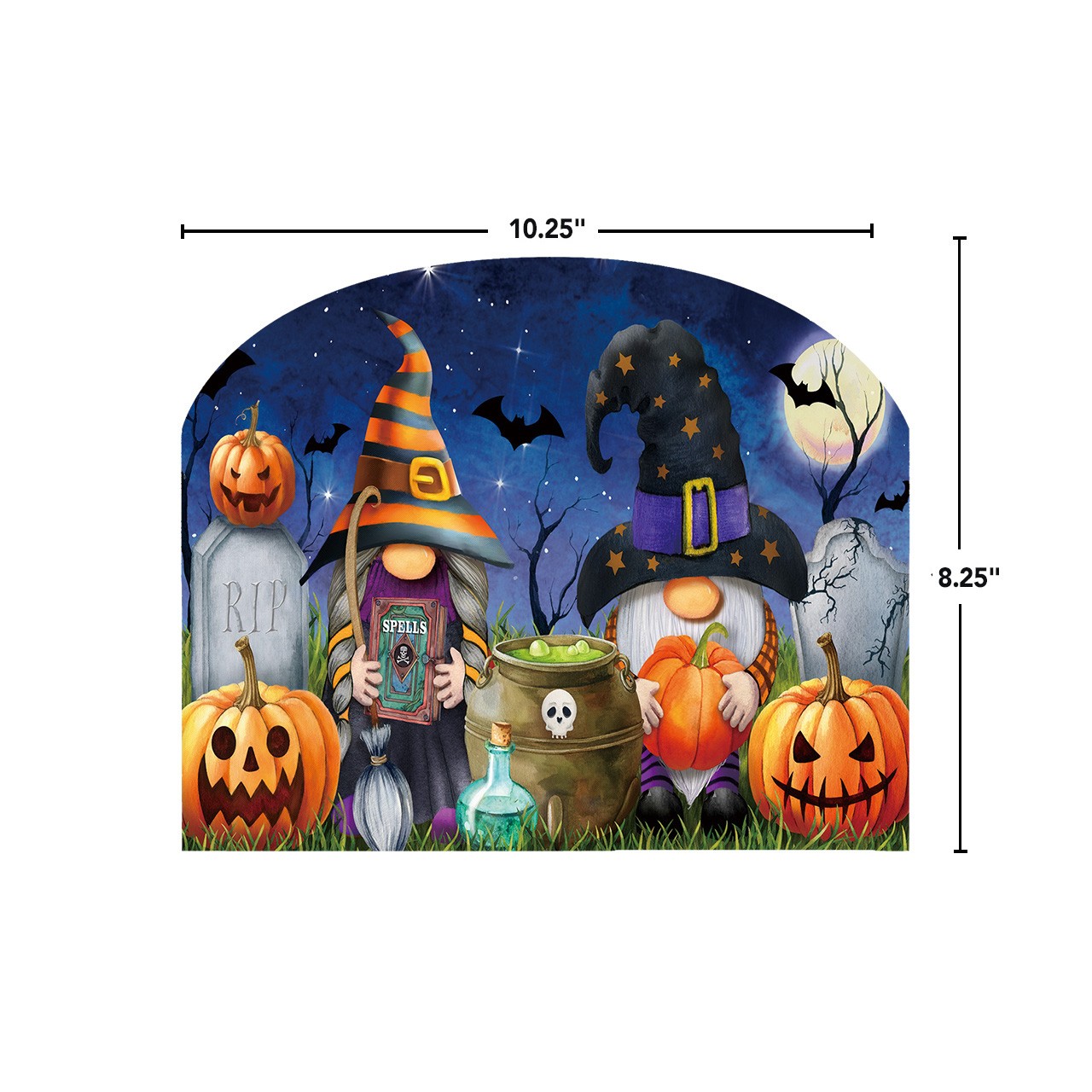 Briarwood Lane Halloween Gnomes Acrylic Art Sign 8.25×10.25