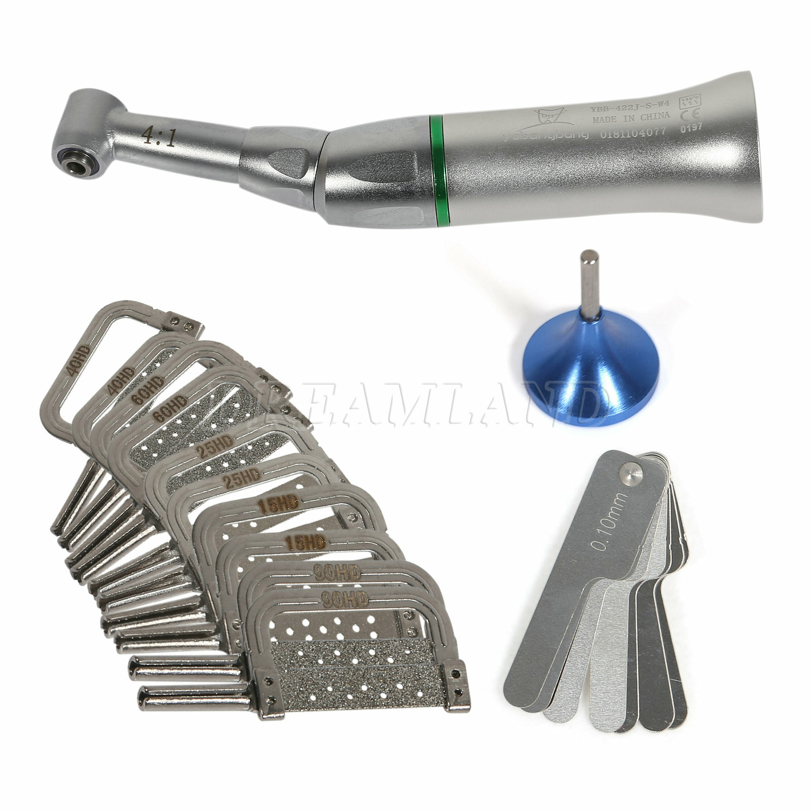 4:1 Reciprocating Dental Contra Angle IPR Handpiece +10 Interproximal Strips Kit