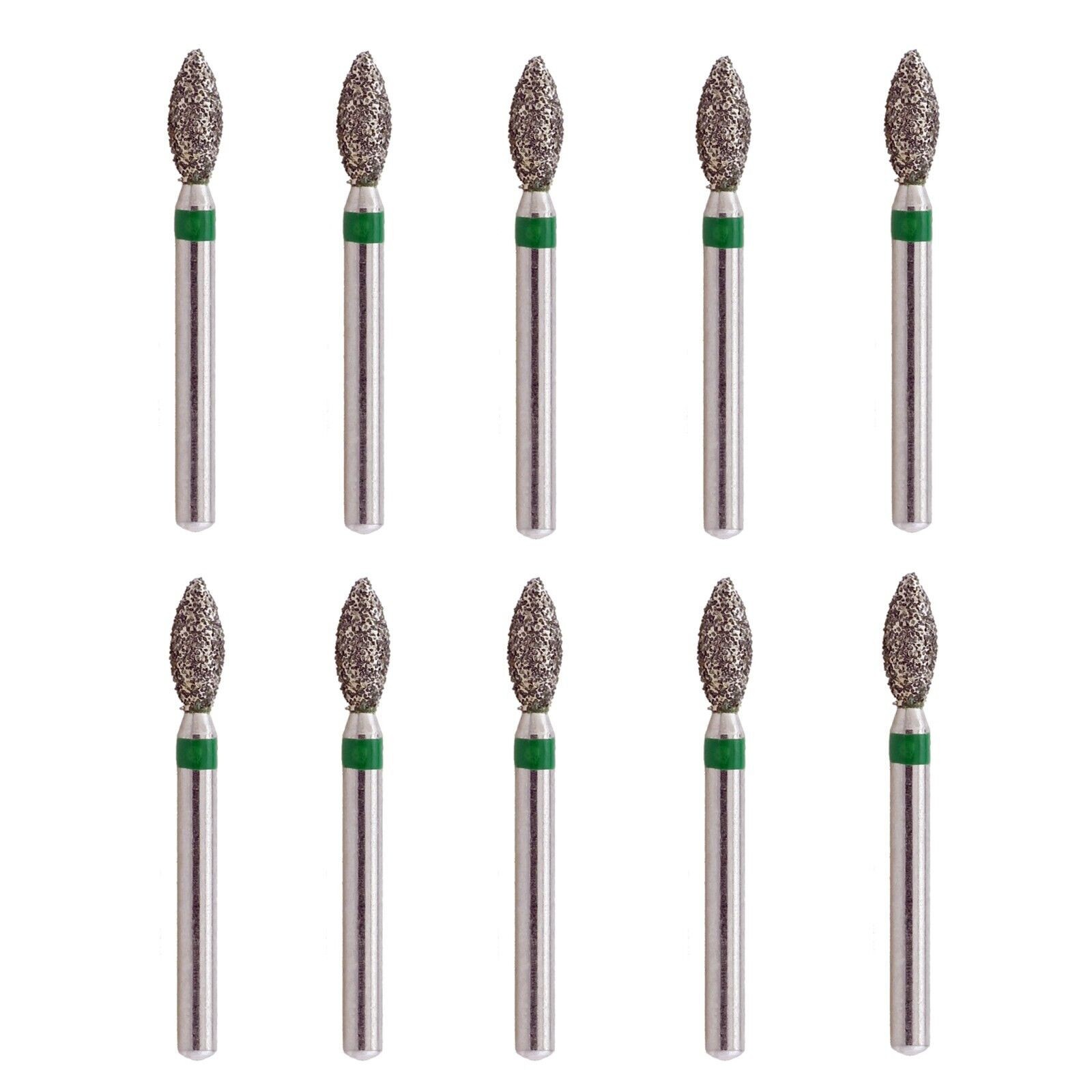 5 Pack Dental Multi-Use Pointed Football 368/023C Egg Coarse Grit High Speed Bur
