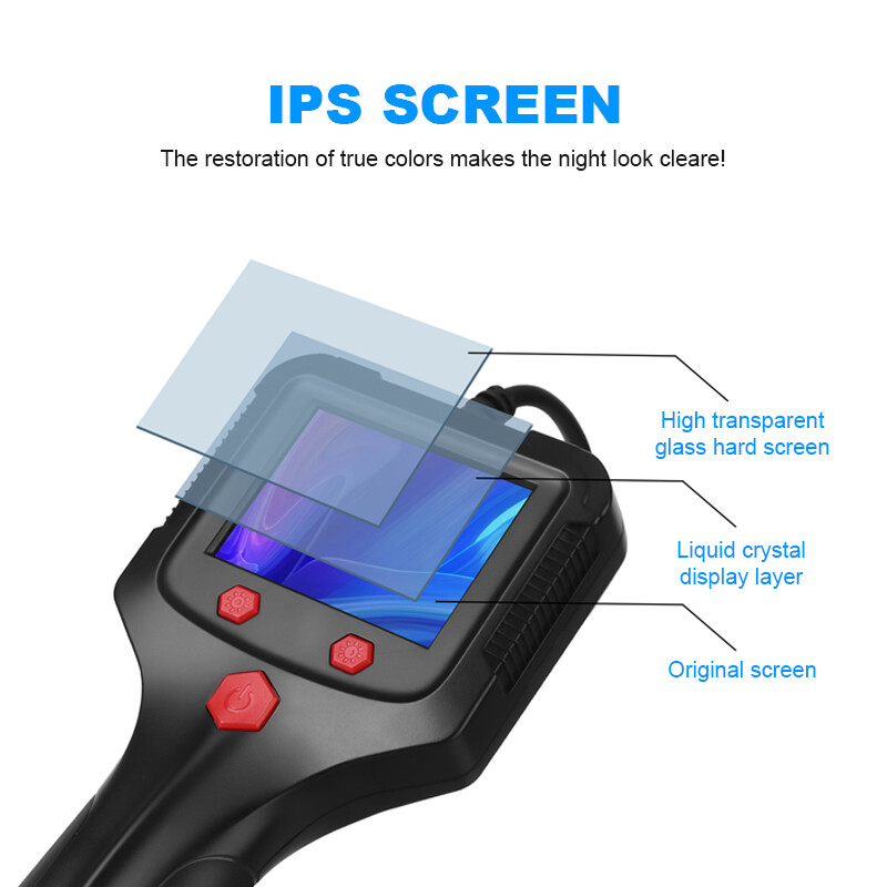 LED 1080P HD Handheld Industrial Endoscope 8mm Borescope Inspection Snake Camera