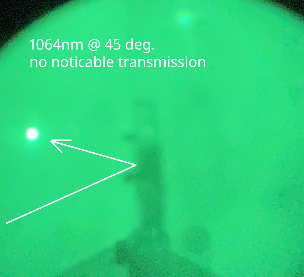 QTF Fused Silica Ø1″ HR 1064nm 532nm @ 45° mirror, HT 355nm
