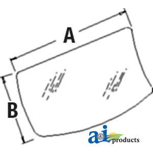 Glass AT214097 fits Hitachi EX110-5 EX160-5 Ex750Lc-5