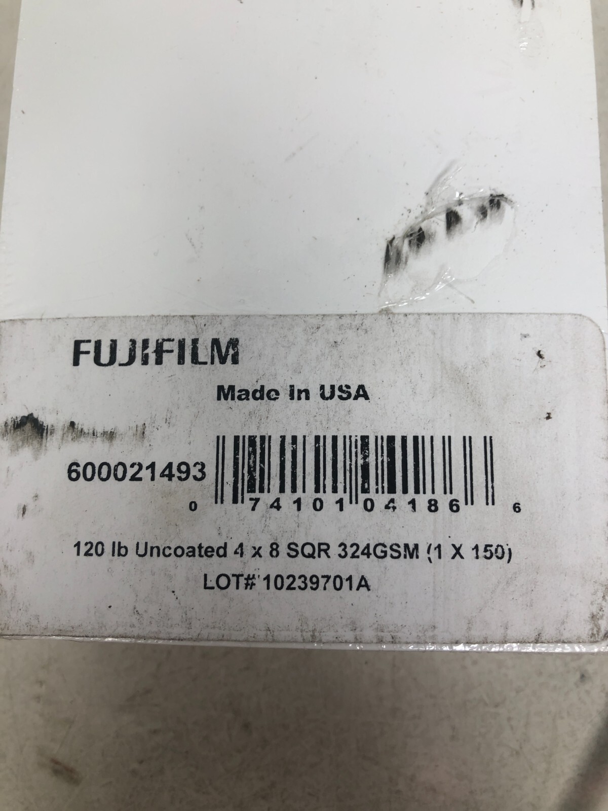 FUJIFILM Cardstock 120 lb Uncoated 4 x 8 Round White 324 GSM 150 Sheets
