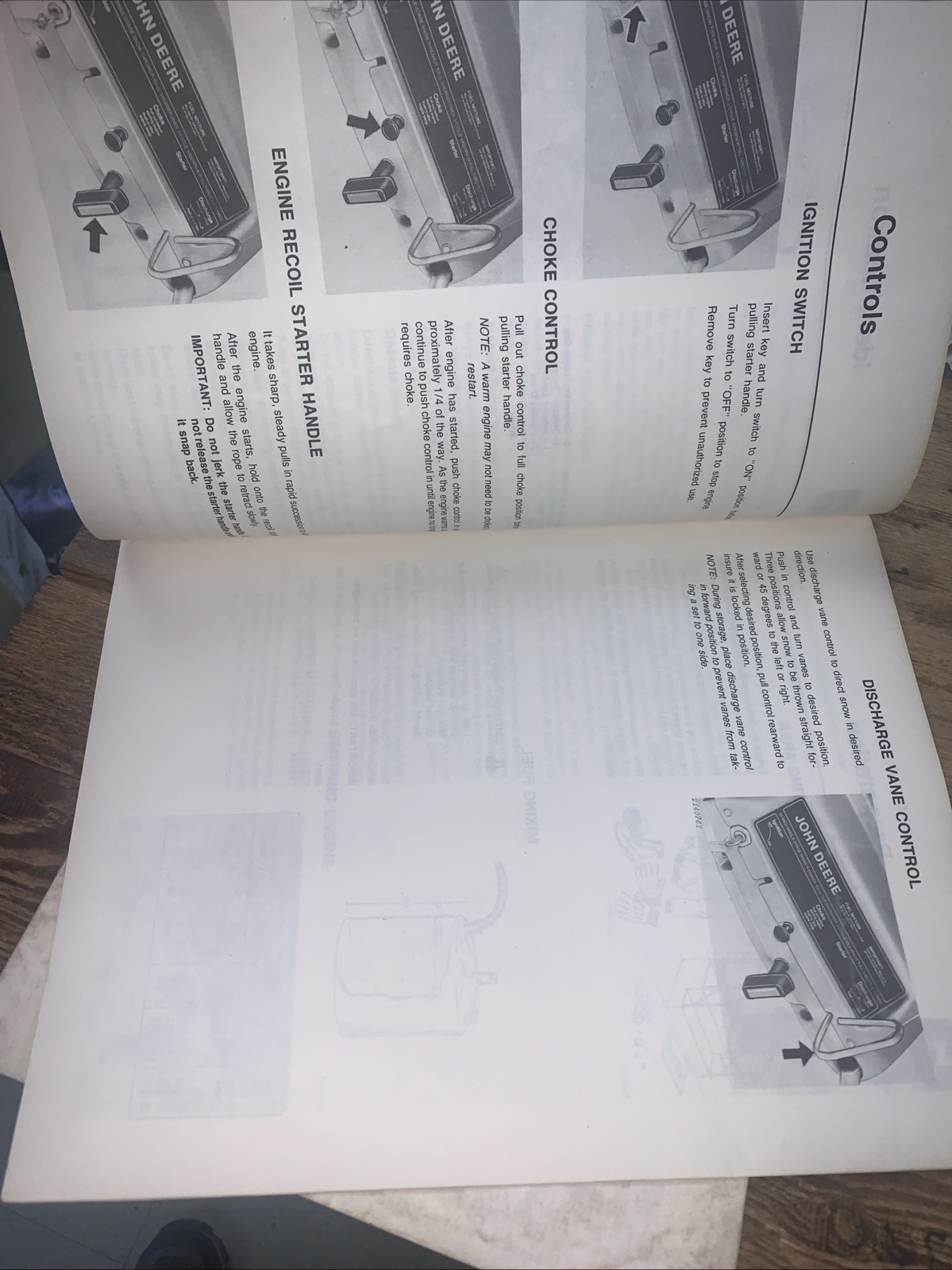JOHN DEERE 320 SNOW THROWER OPERATORS MANUAL OM-TY3896