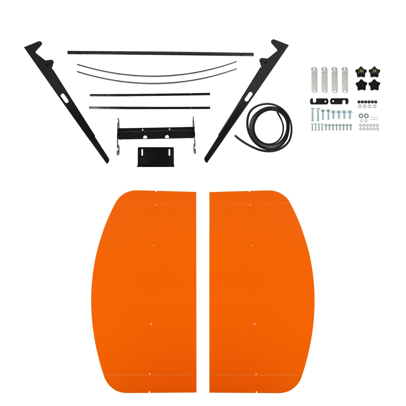 For Kubota, Kioti, Agco Tuff Top Tractor Canopy 48-3/8″ X 48-3/8″ -Orange