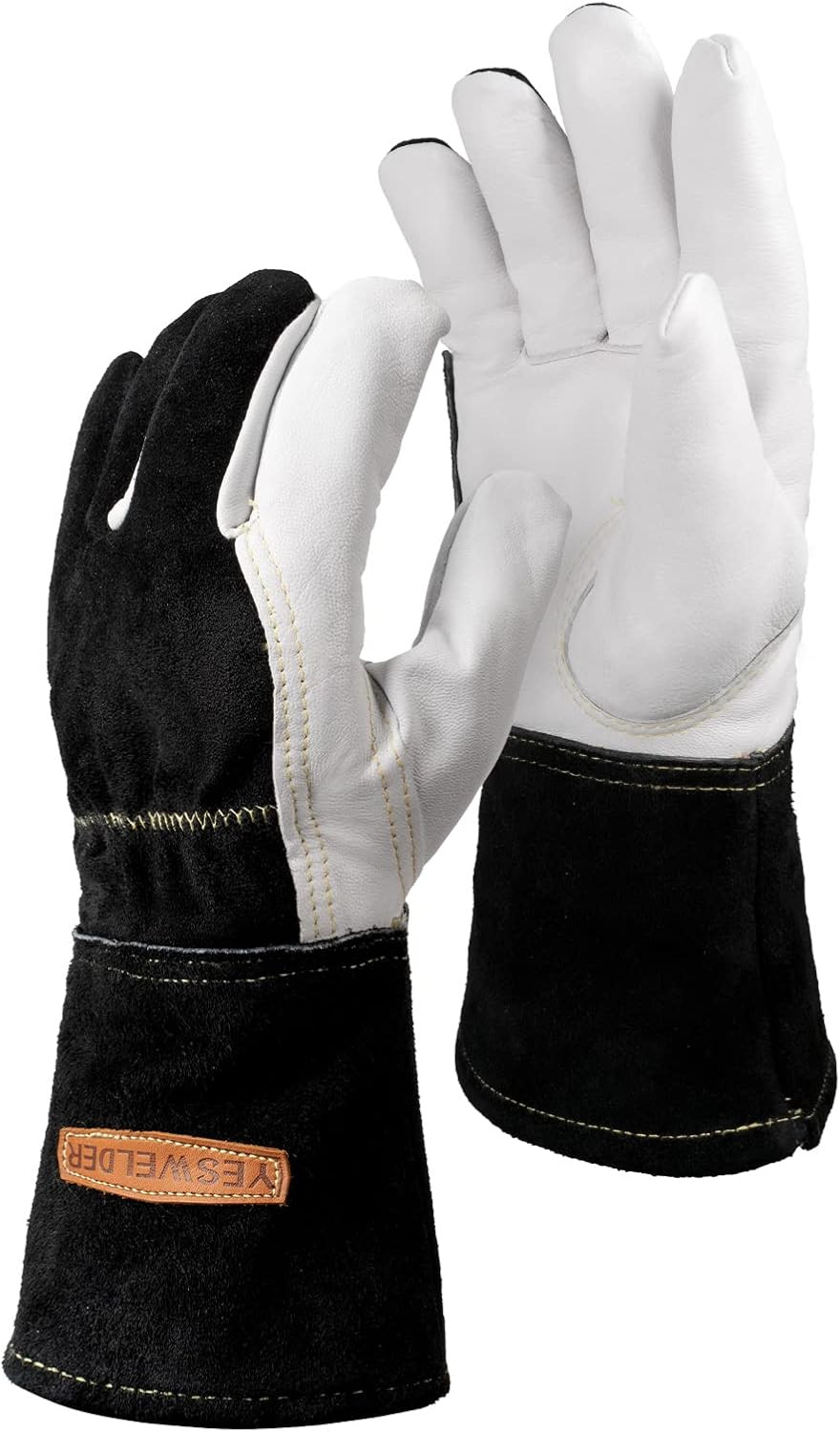 Premium Goatskin TIG Welding Gloves | Top Grain Leather | High Dexterity | True