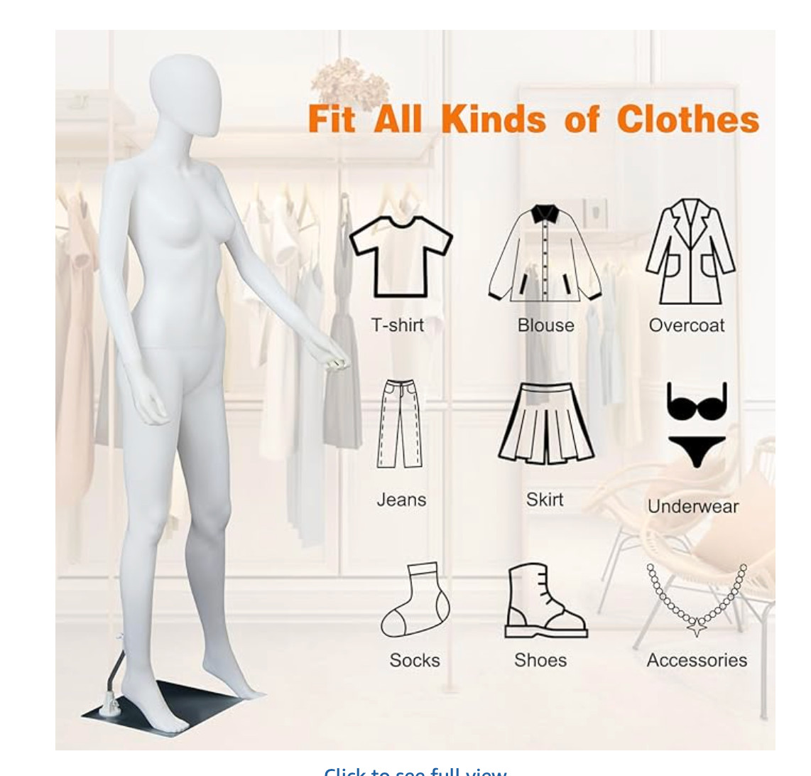 Two White Female Retail Display Mannequins Full Body Adjustable Boutique Store