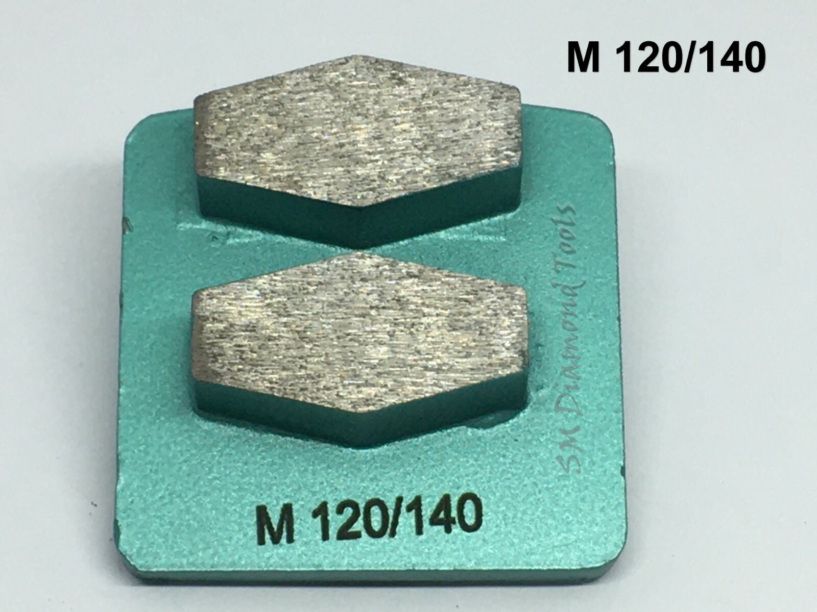 3 pack HUSQVANA Diamond 2 Segment Grinding Polishing Pad Medium Bond 150 Grit