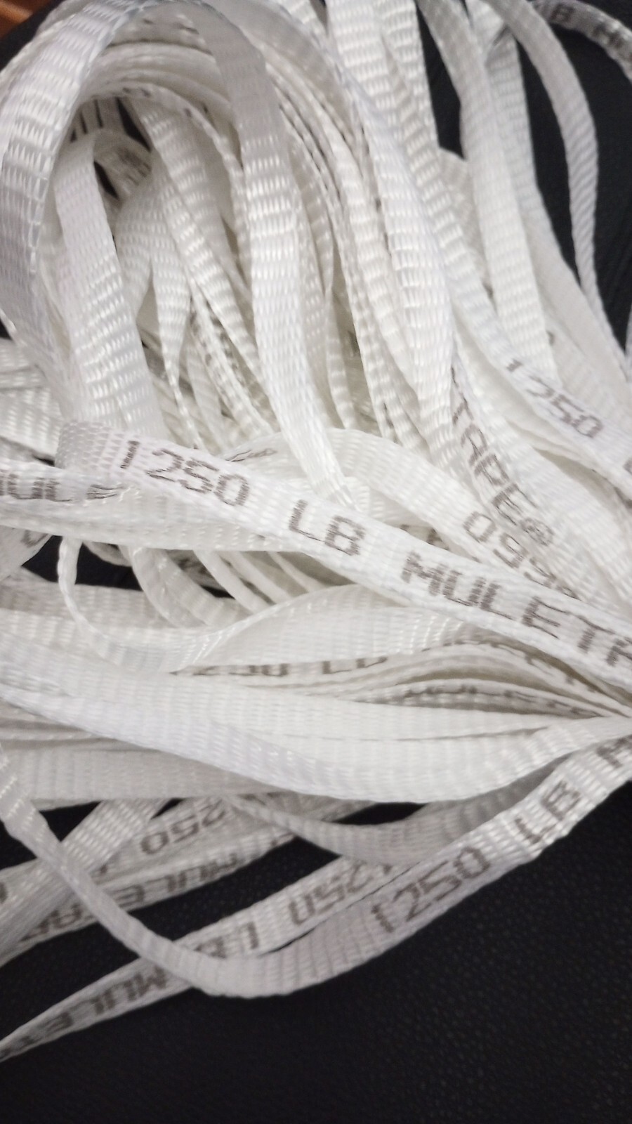 Polyester Muletape Flat Rope 1/2″ x 100 FT-1250 LB-Pull Tape Webbing Durable