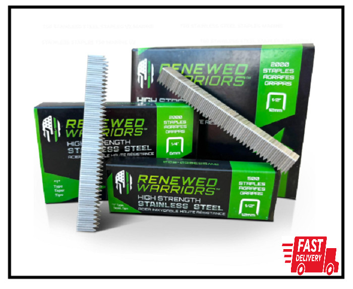 T50 Stainless Steel Staples 1/2 Marine; T/50 Type 1/2″ in Leg; 3/8″ Crown 500pc