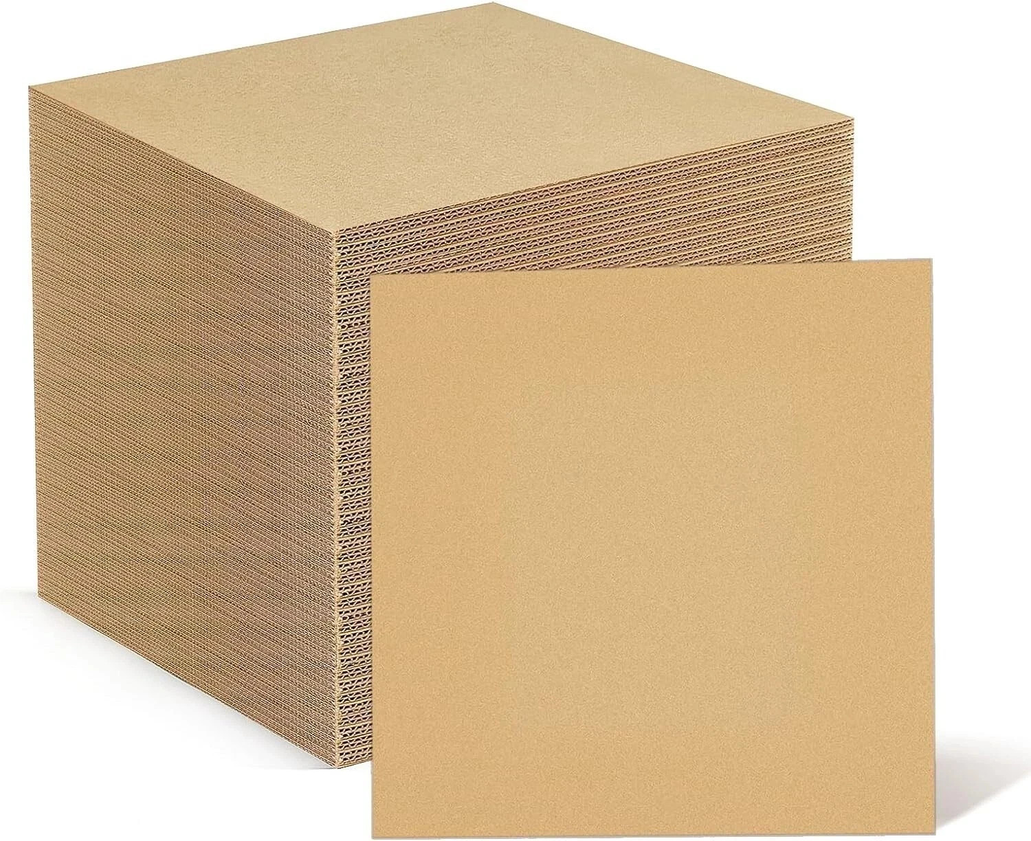 200 – 7.5″ x 7.5″ Corrugated Filler insert Pads 45 RPM For 7″ Record Mailers