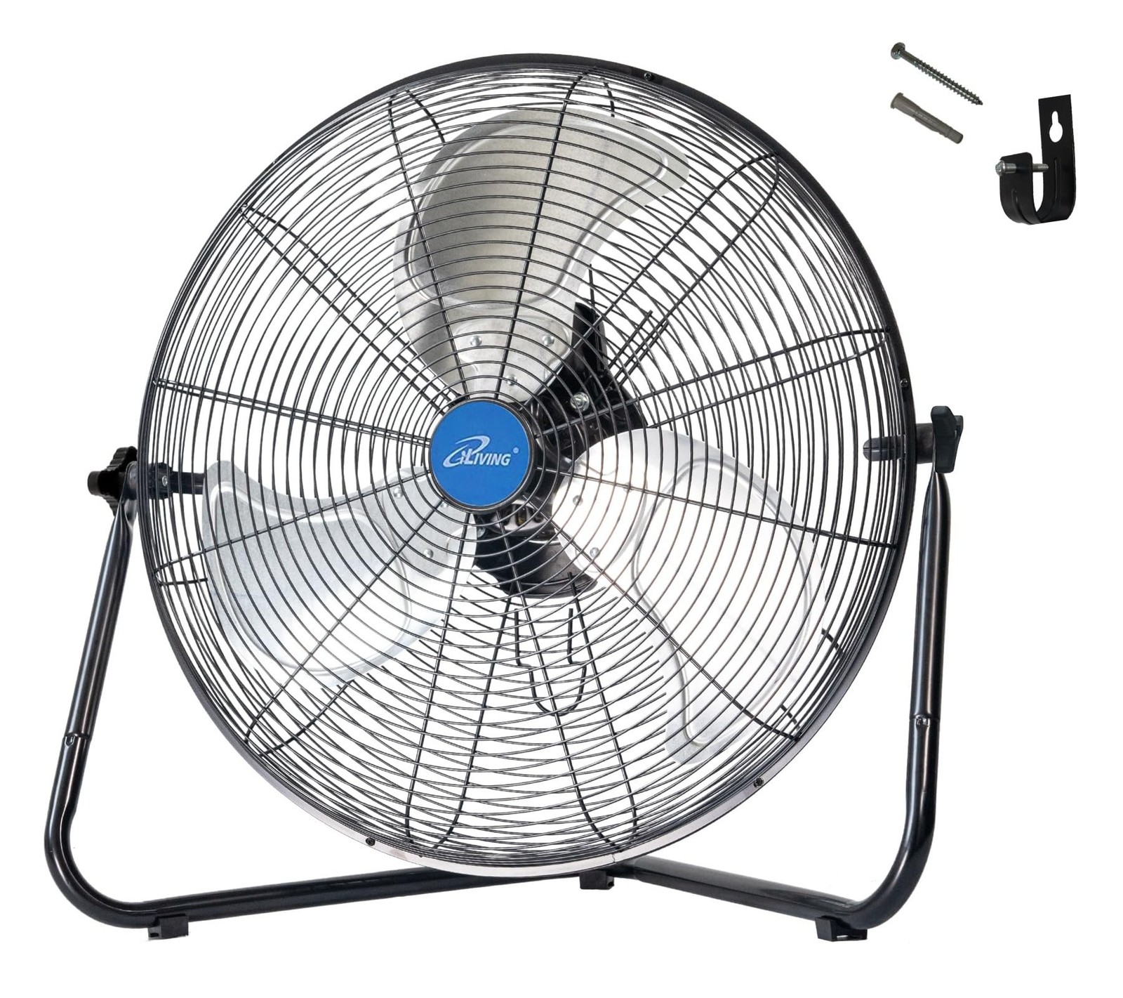 iLIVING 20 Inch Heavy Duty Floor & Wall Mount Fan – 5750 CFM High Velocity, 1…