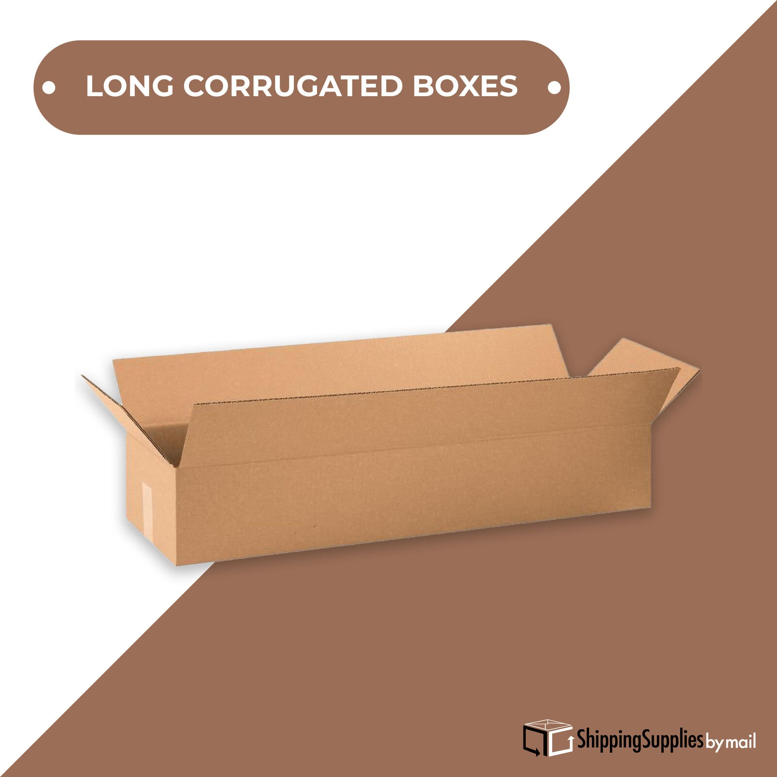30 x 8 x 8″ – Long Corrugated Boxes – ECT-32, 25/Bundle